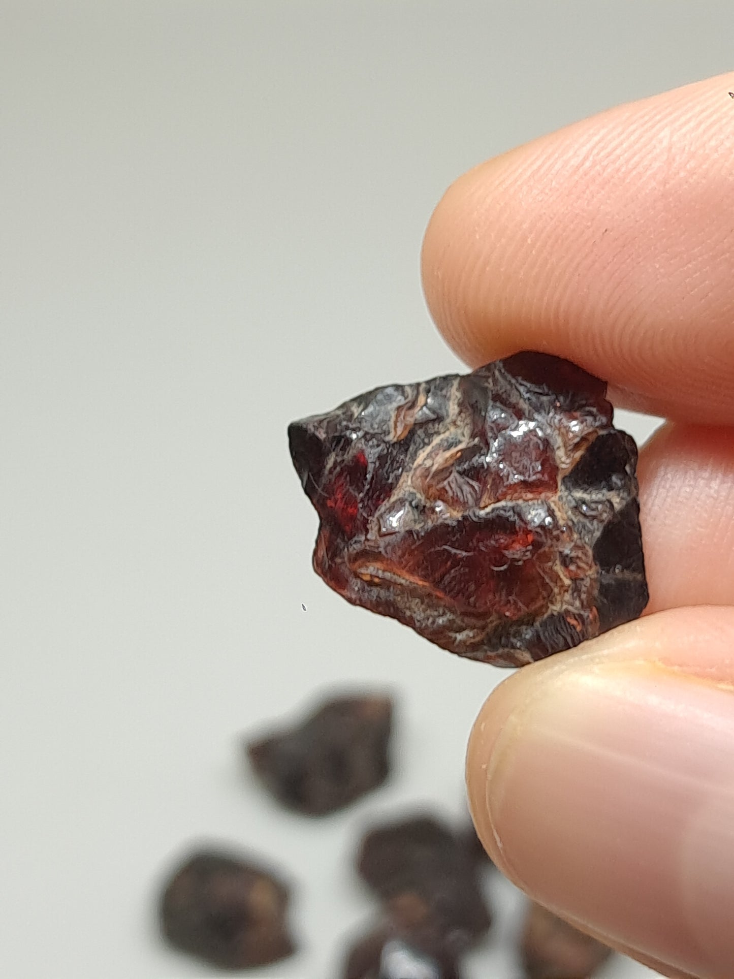 Natural Red Garnet (Karur) Rough Stone #RG12