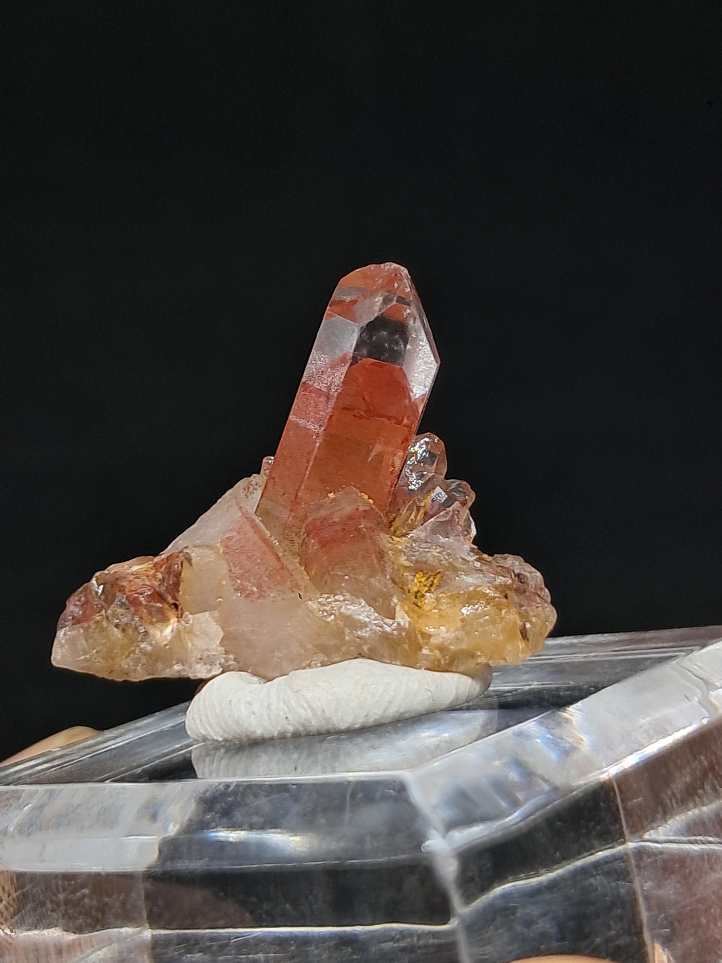 Hematite Phantom Quartz (Telangana) | Natural Crystal | Mineral Specimen #HPQ60