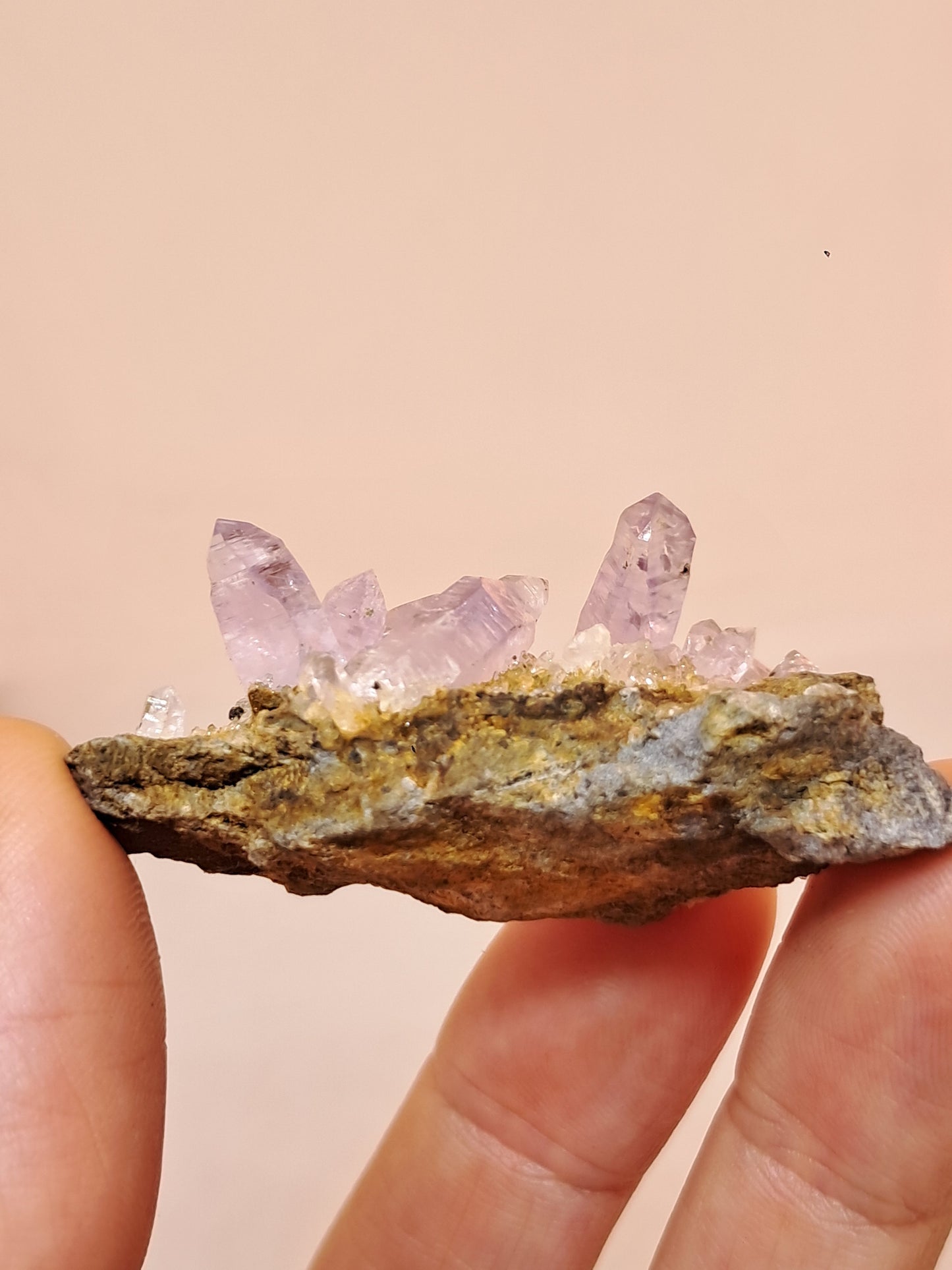 Veracruz Amethyst Crystals on Matrix (Mexico) | Natural Cluster | Mineral Specimen #VA20