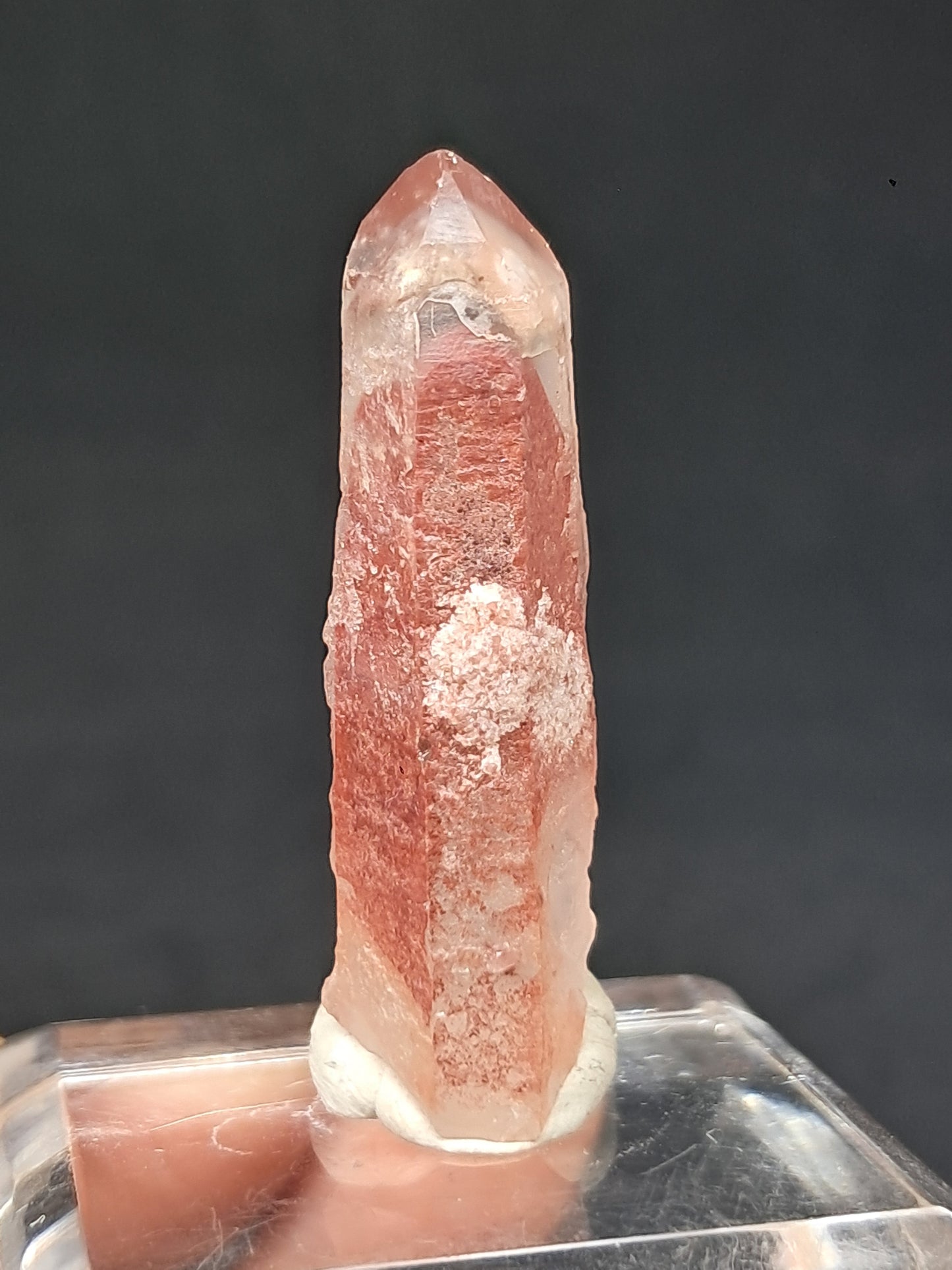 Hematite Phantom Quartz (Telangana) | Natural Crystal | Mineral Specimen #HPQ55