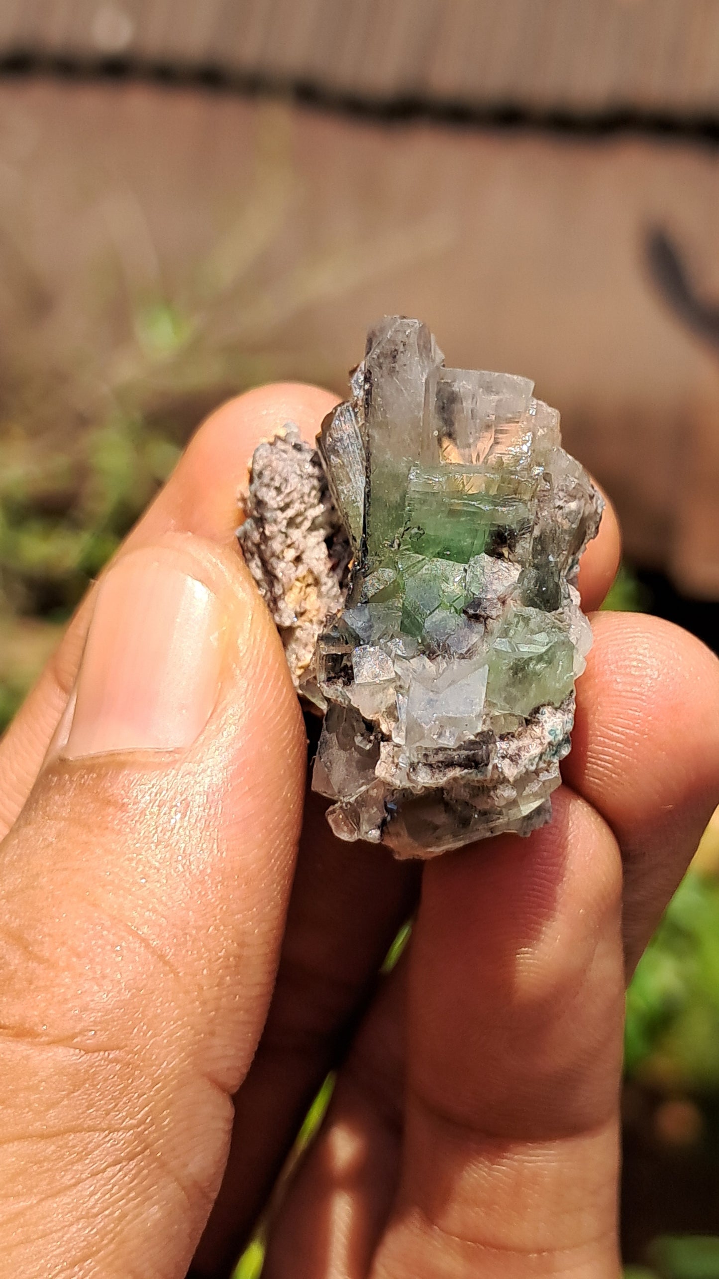 Green Apophyllite (Fluorapophyllite) (Ajanta) Natural Crystal | Mineral Specimen #GA29