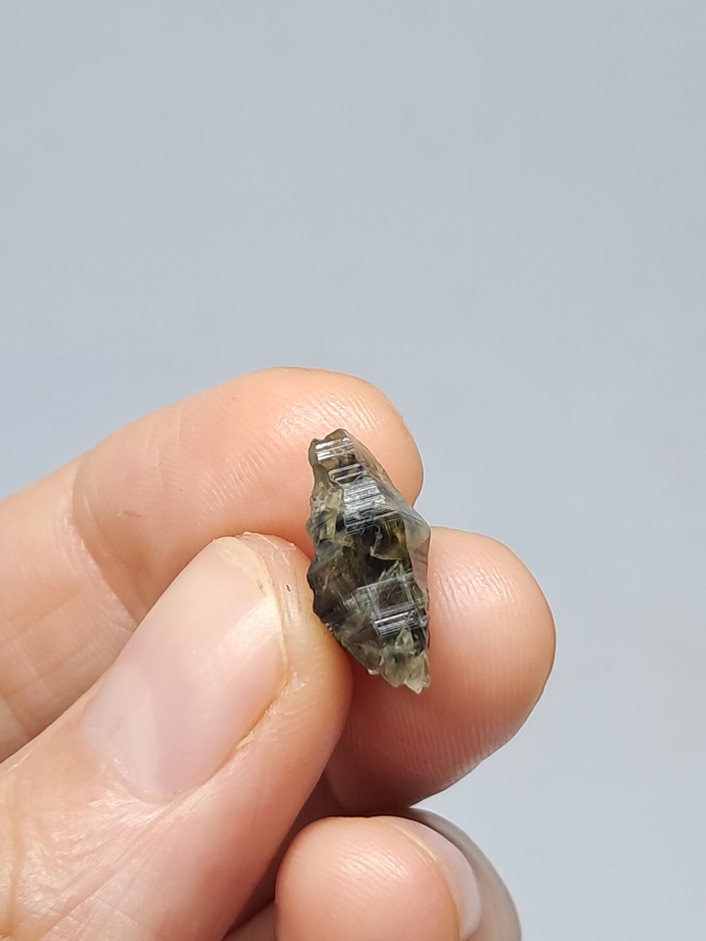 Natural Green Sapphire Crystal (Karur) Rough Stone | Mineral Specimen #SP30