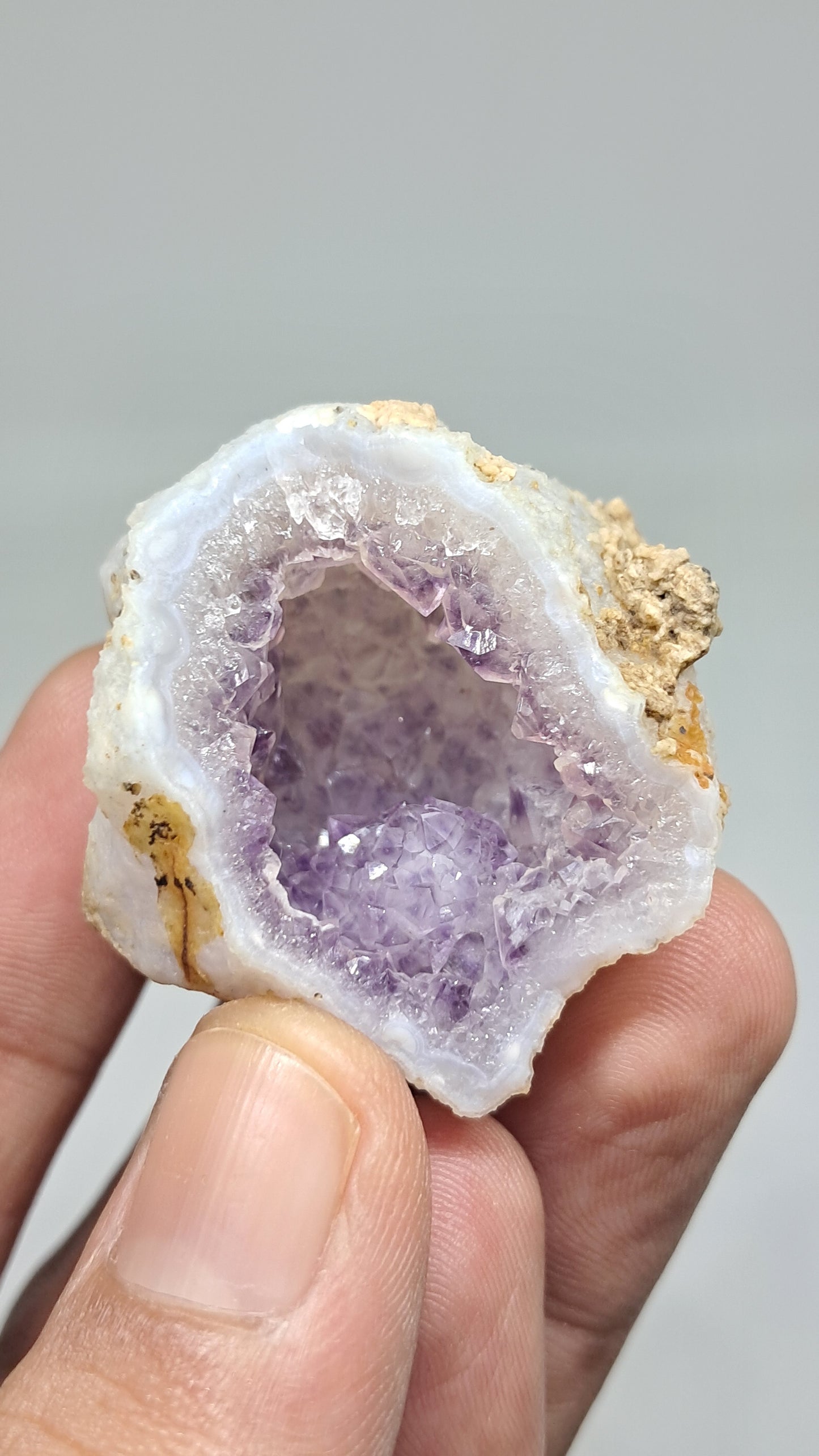 Geoda de amatista (Ajanta) | Cavidad profunda | Cristal natural | Piedra en bruto #GD28