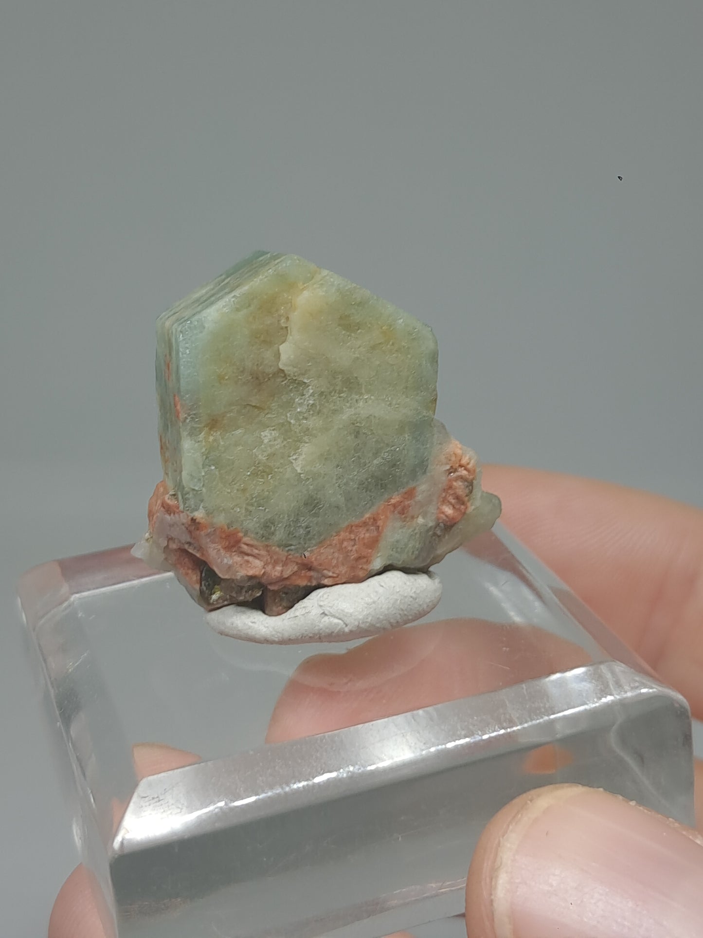 Aquamarine on Matrix (Karur) Rough Natural Crystal | Mineral Specimen #AQM49