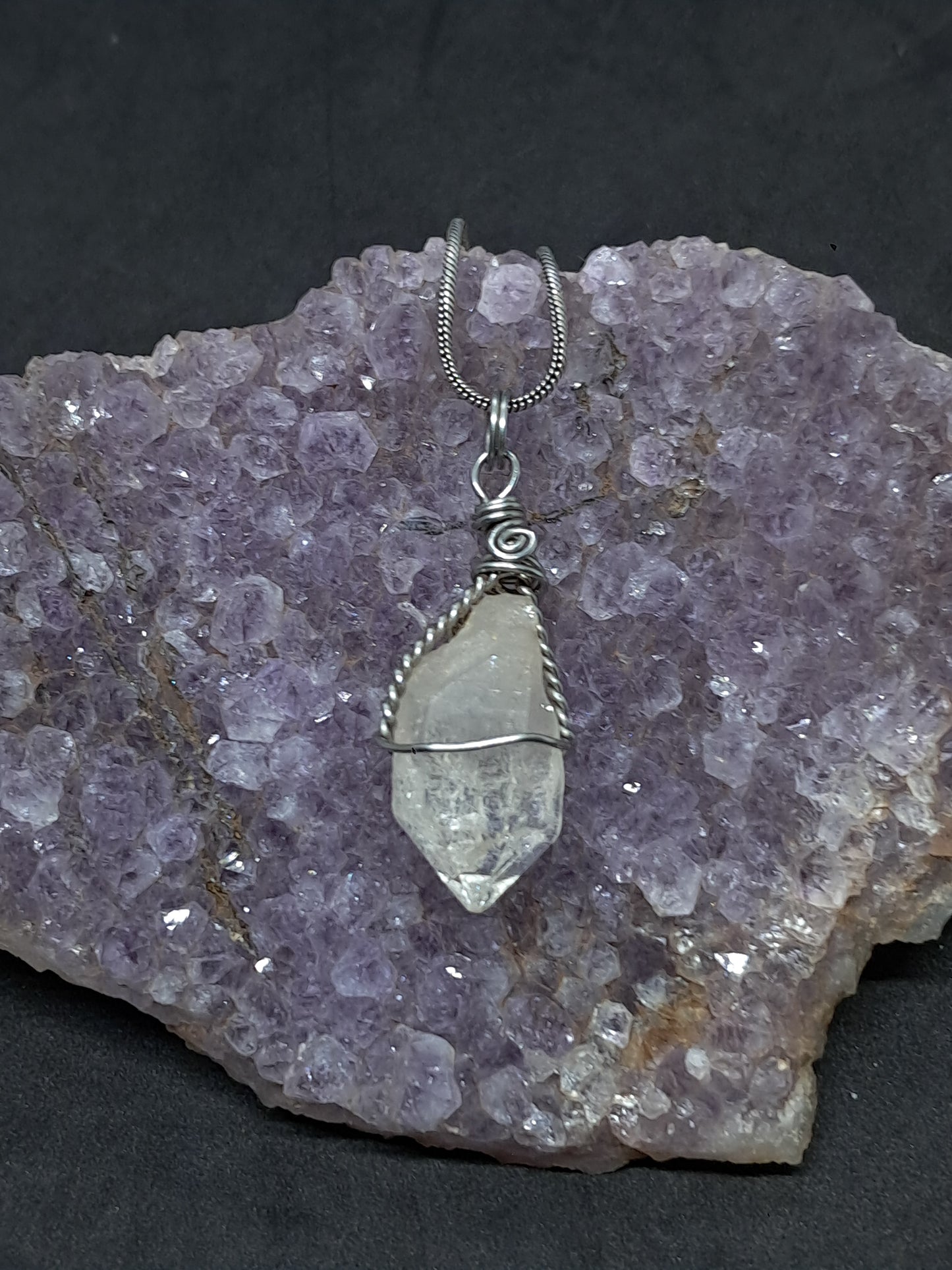 Himalayan Quartz Pendant | Handcrafted Jewelry | Natural Crystal Point #JL51