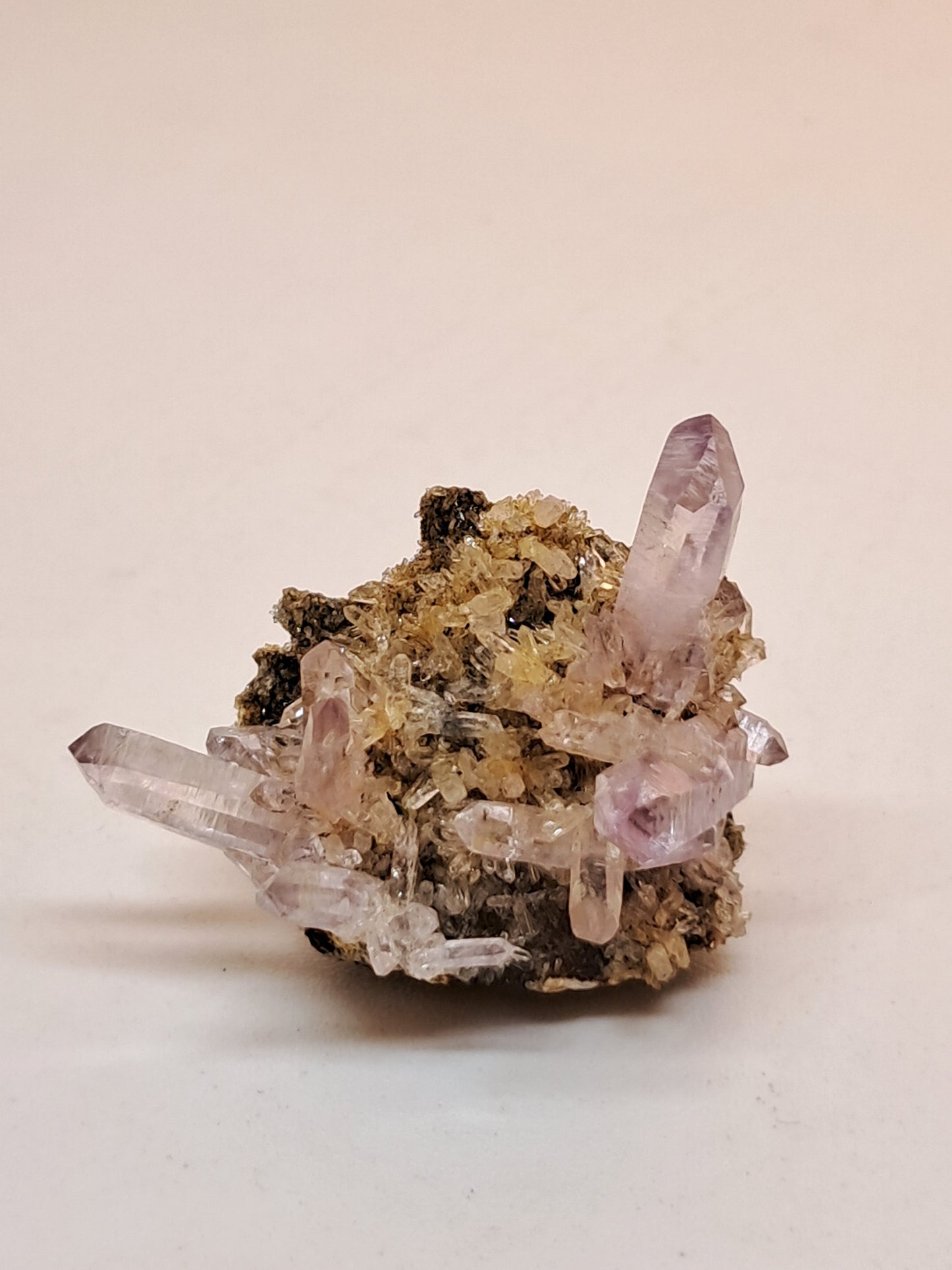 Veracruz Amethyst Crystals on Matrix (Mexico) | Natural Cluster | Mineral Specimen #VA22