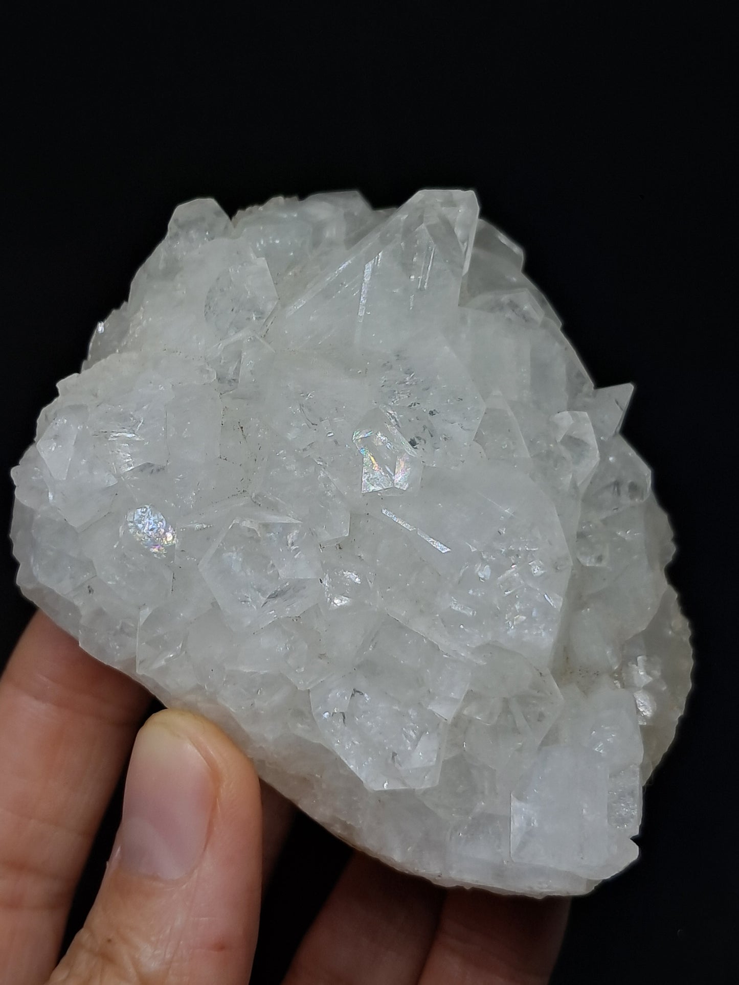 Clear Apophyllite Cluster (Ajanta) Natural Crystal | Mineral Specimen #AP40