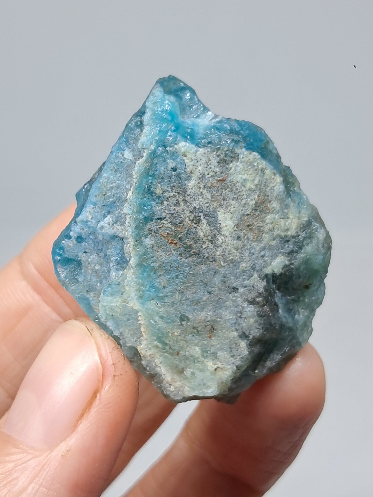 Piedra natural de apatita azul (Madagascar) n.° AP7