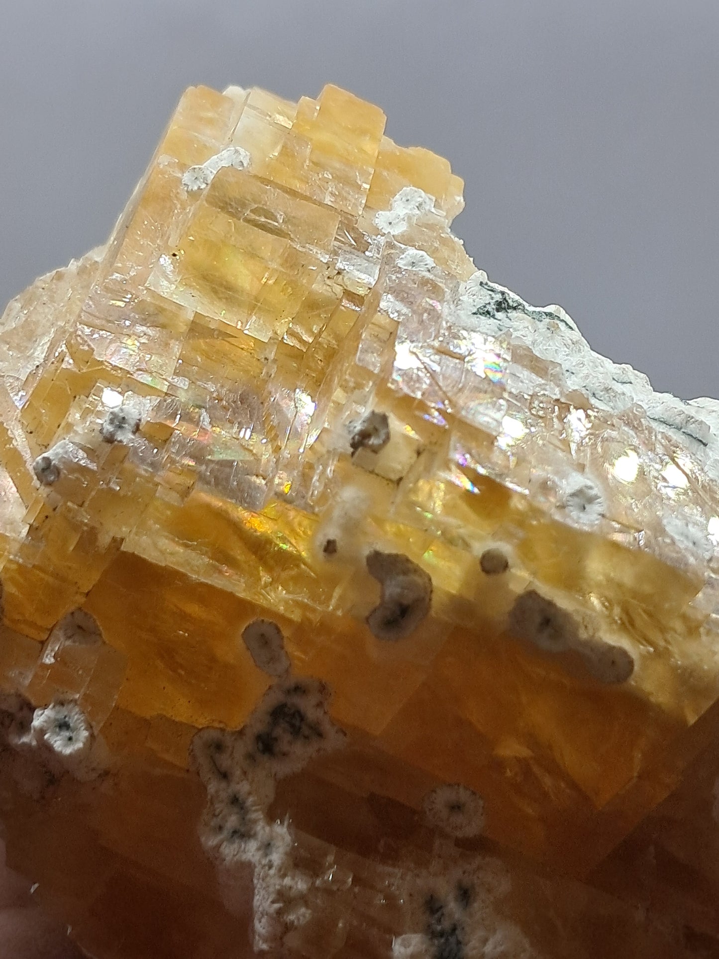 Honey Calcite w/ Okenite (India) Rough Crystal | Natural Stone | Mineral Specimen #CA20