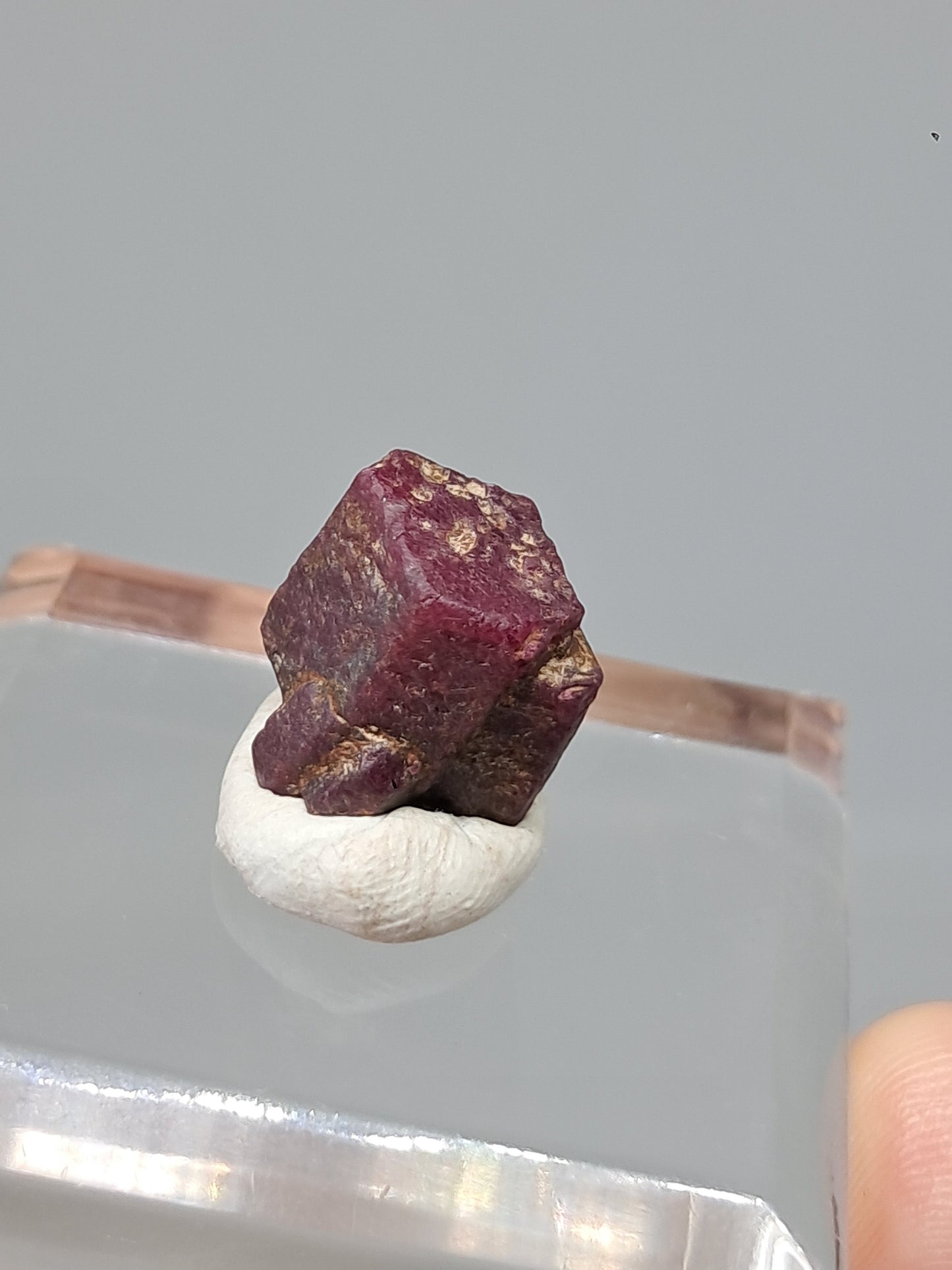 Cristal de Rubí en Bruto (Tamil Nadu) Piedra Natural | Muestra Mineral #RB23