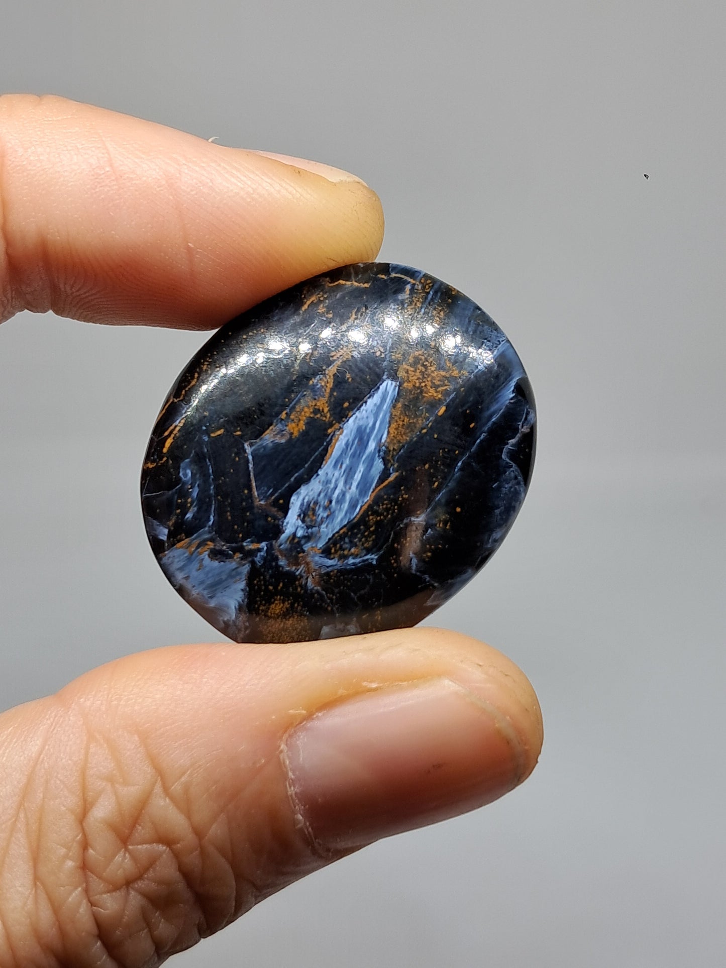 Pietersite Palmstone | Rare Polished Stone | Storm Tempest Stone | High Quality