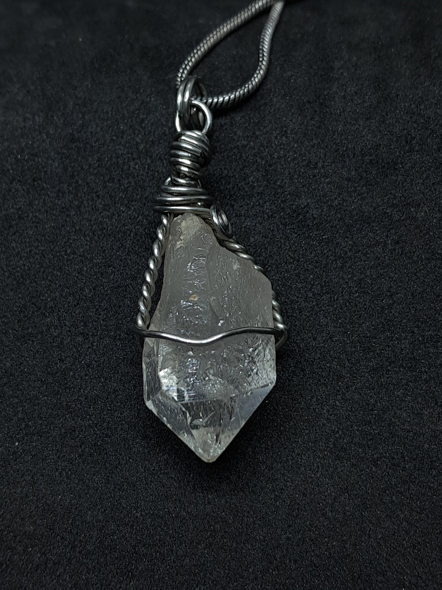 Himalayan Quartz Pendant | Handcrafted Jewelry | Natural Crystal Point #JL51
