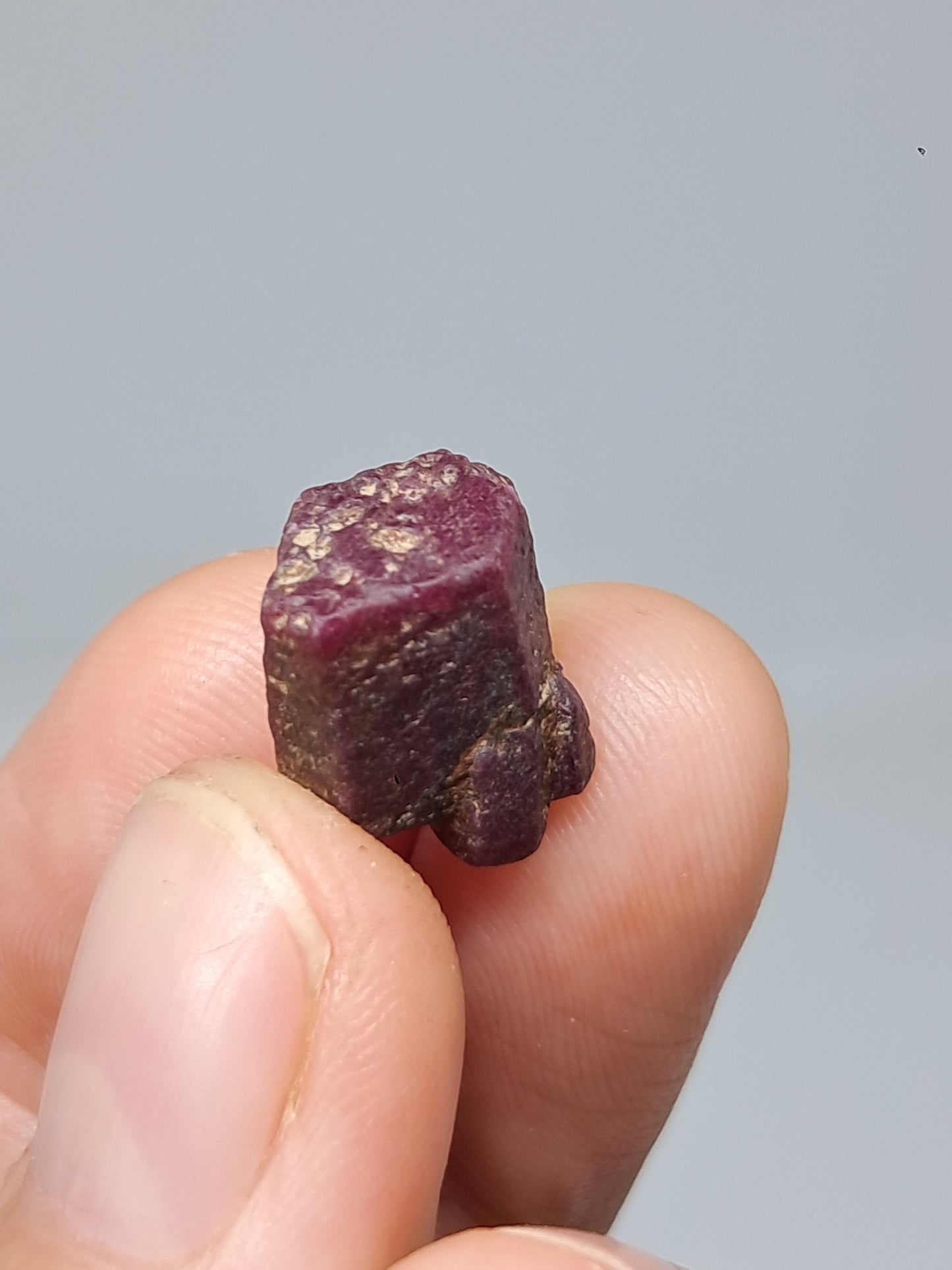 Cristal de Rubí en Bruto (Tamil Nadu) Piedra Natural | Muestra Mineral #RB23