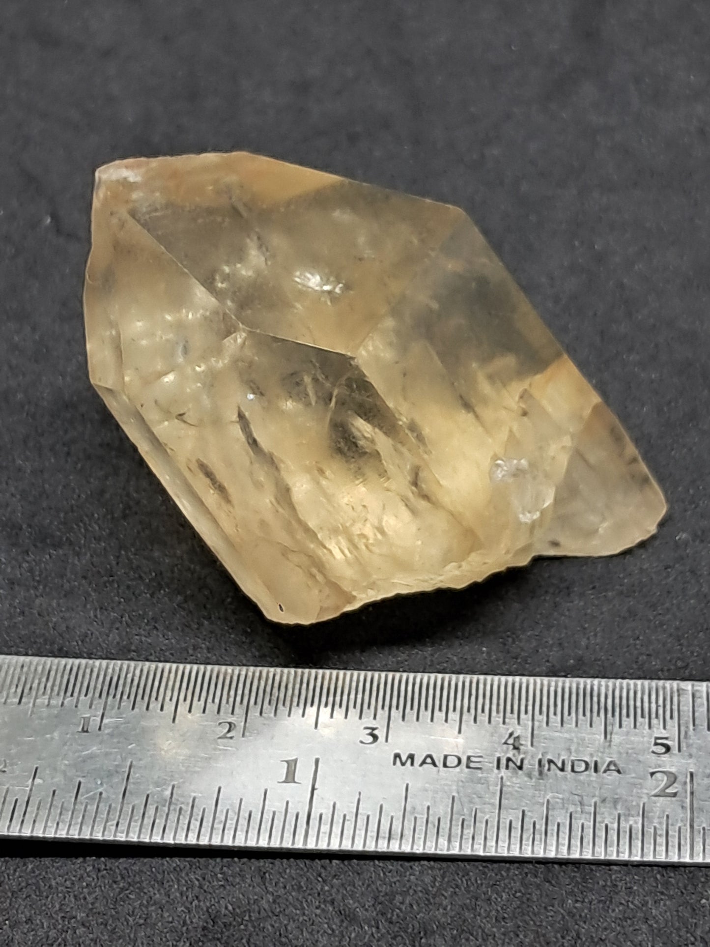Natural Citrine "Kundalini" (Democratic Republic of Congo) Crystal Point | Mineral Specimen #CTN23
