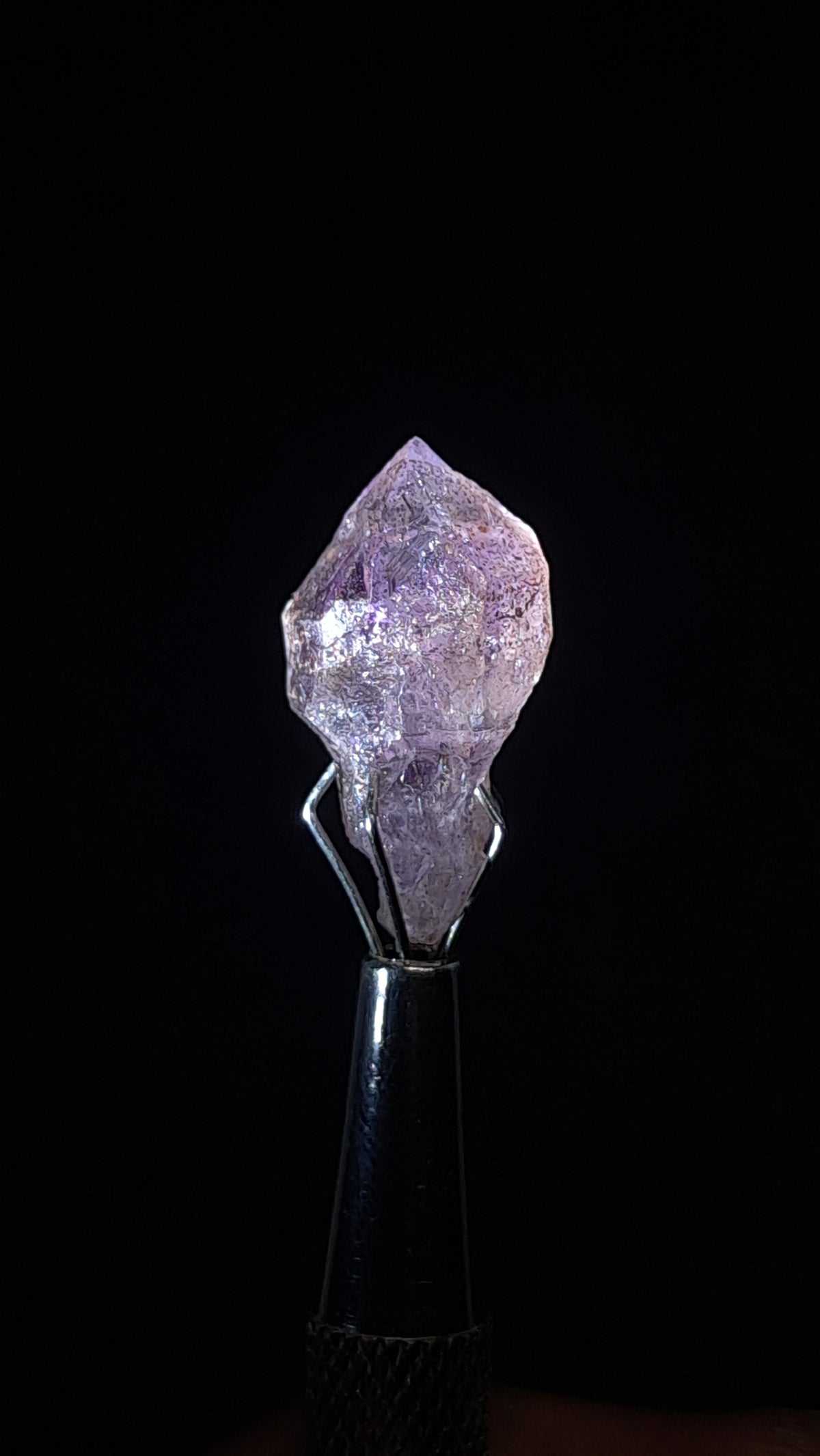 Quartz Amethyst Scepter | Hematite Goethite Phantom | Biterminated  #KA209