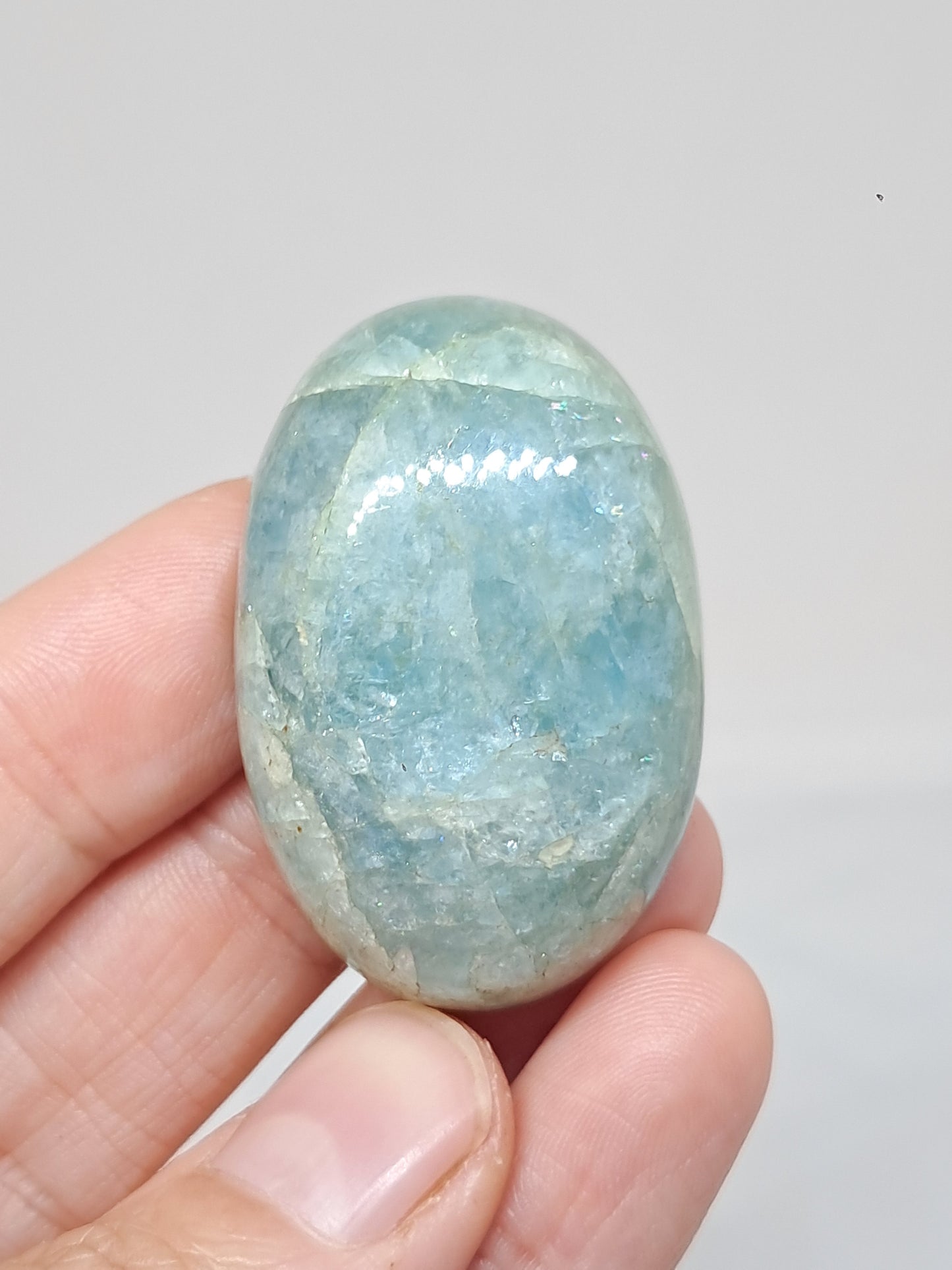 Aquamarine Cabochon Large Size | Polished Natural Stone