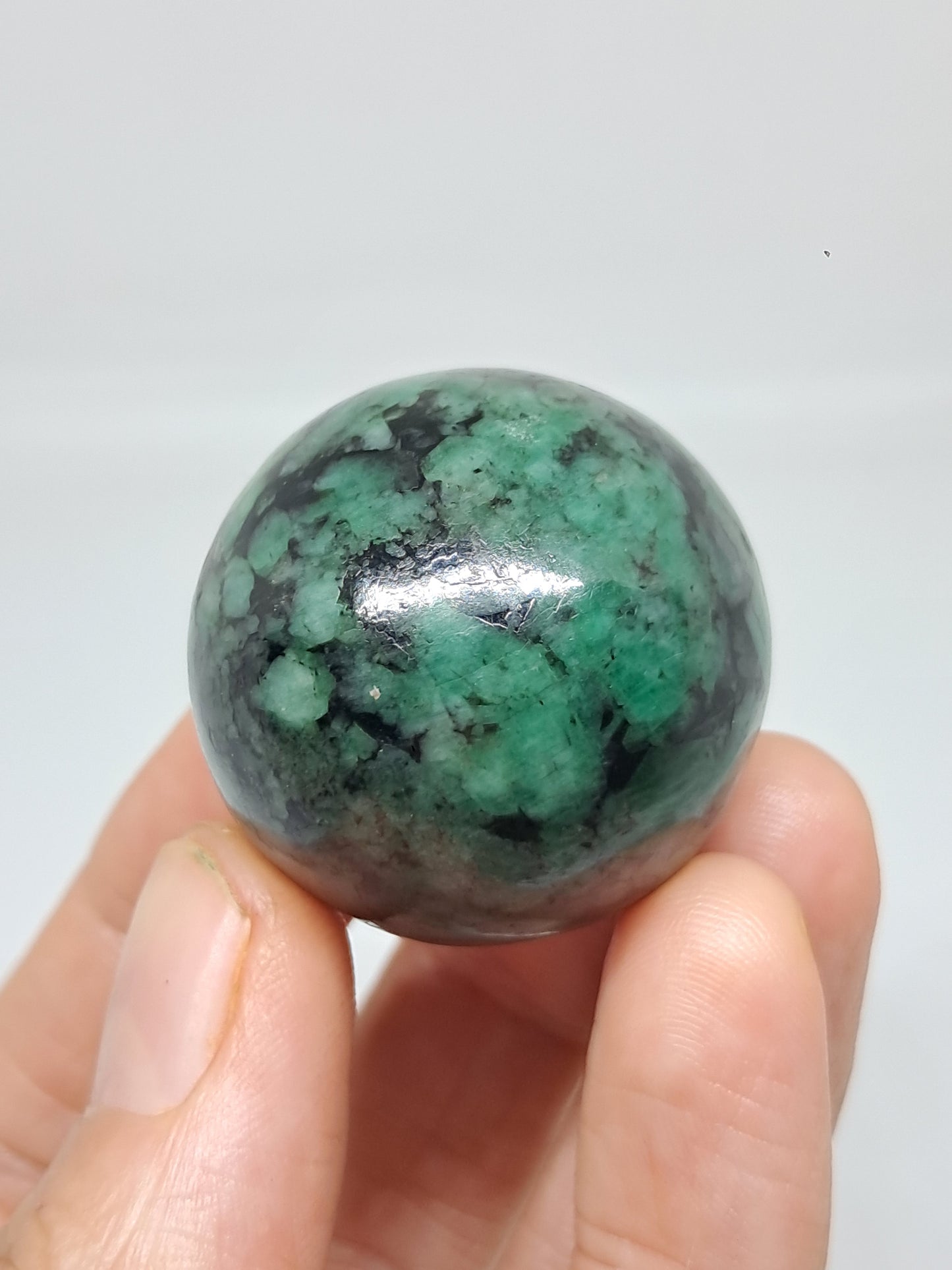 Emerald Sphere | Polished Stone | Natural Crystal #EM6