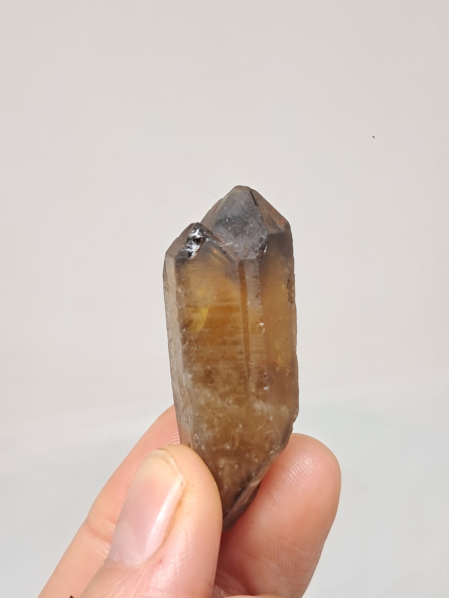 Natural Citrine (DRC) Double Terminated Crystal Point | Mineral Specimen #CTN25