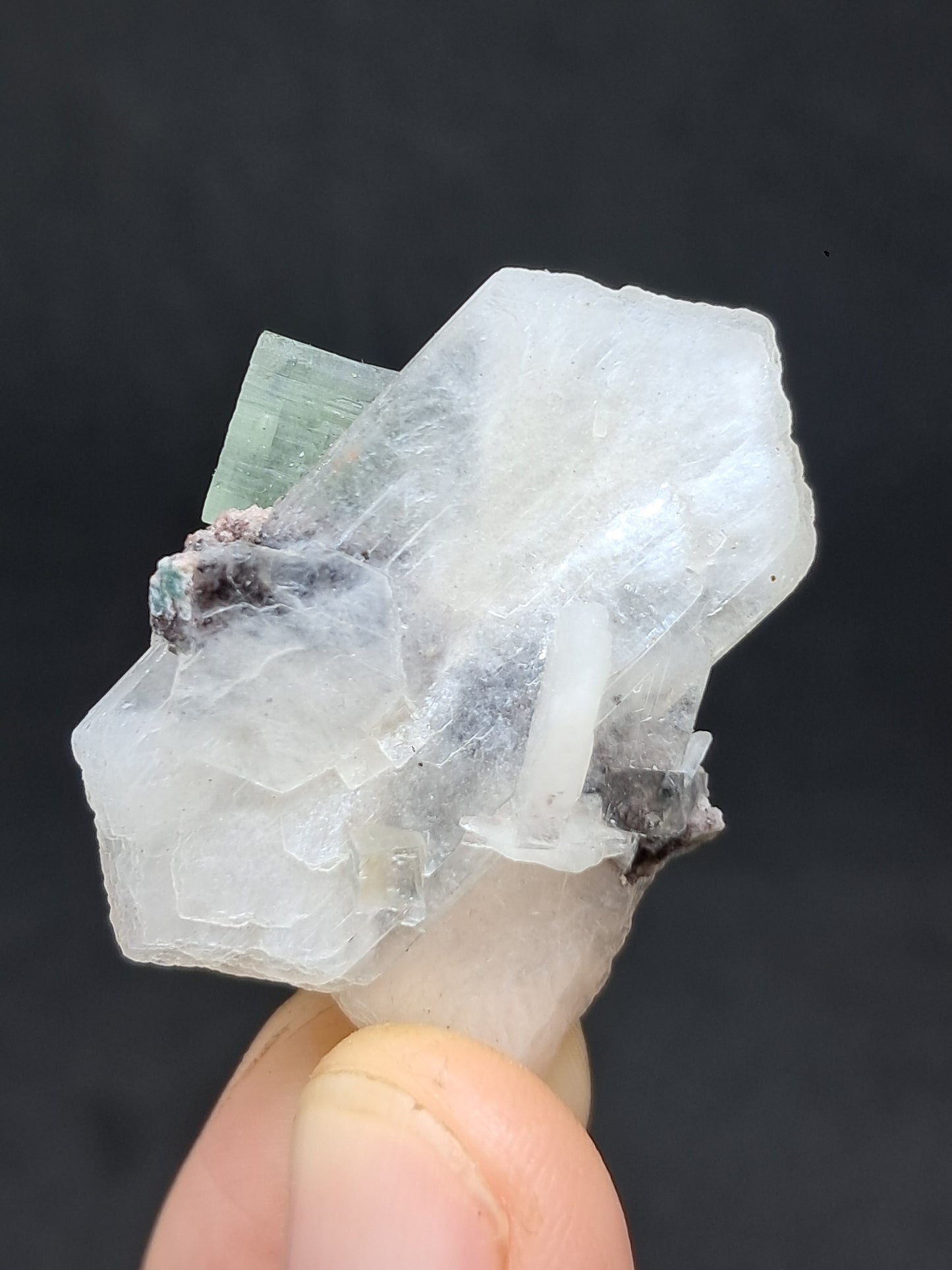 Apofilita Verde con Estilbita (Fluorapofilita) (Ajanta) Cristal Natural | Muestra Mineral #GA35