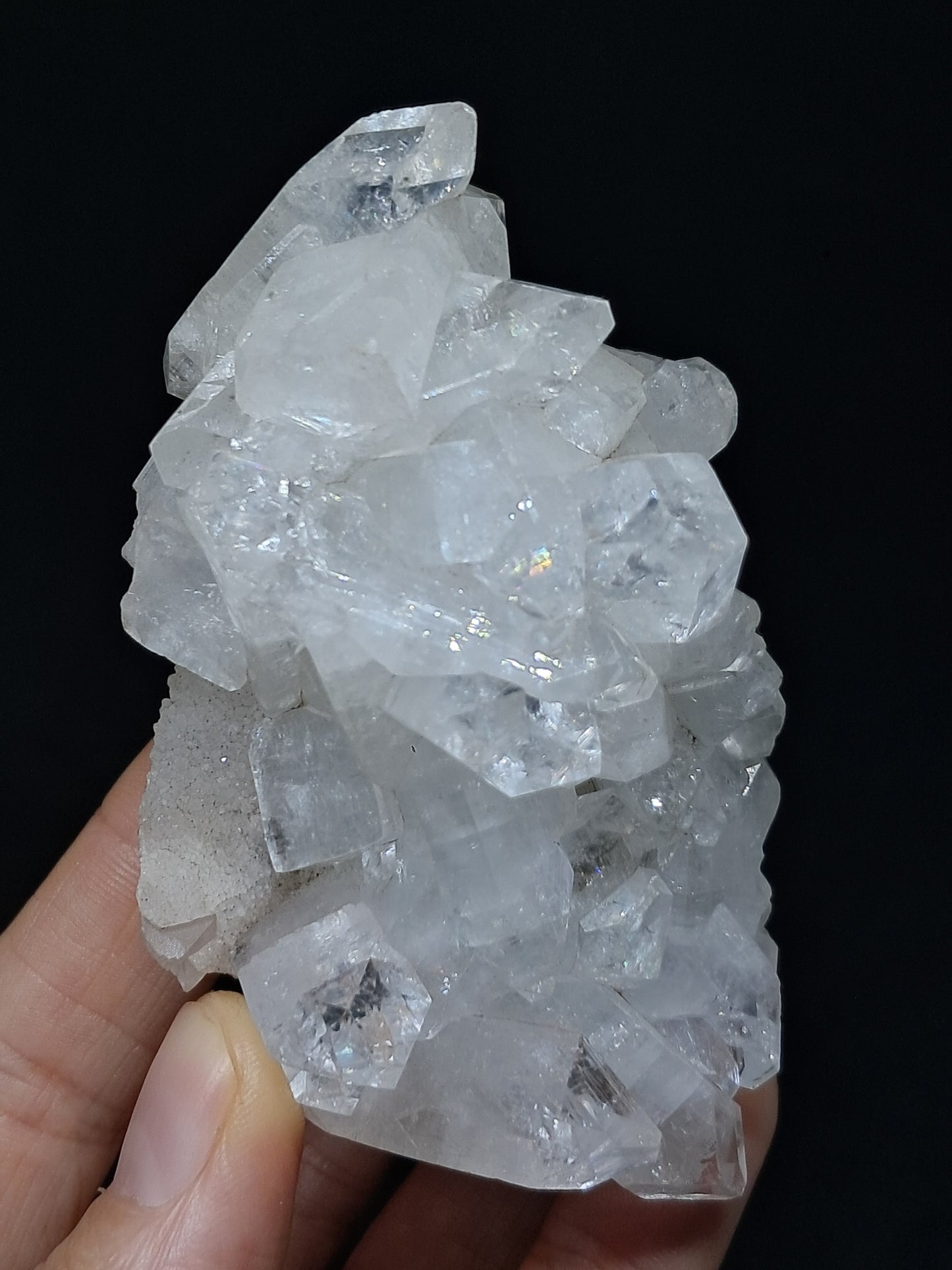 Clear Apophyllite Cluster (Ajanta) Natural Crystal | Mineral Specimen #AP41