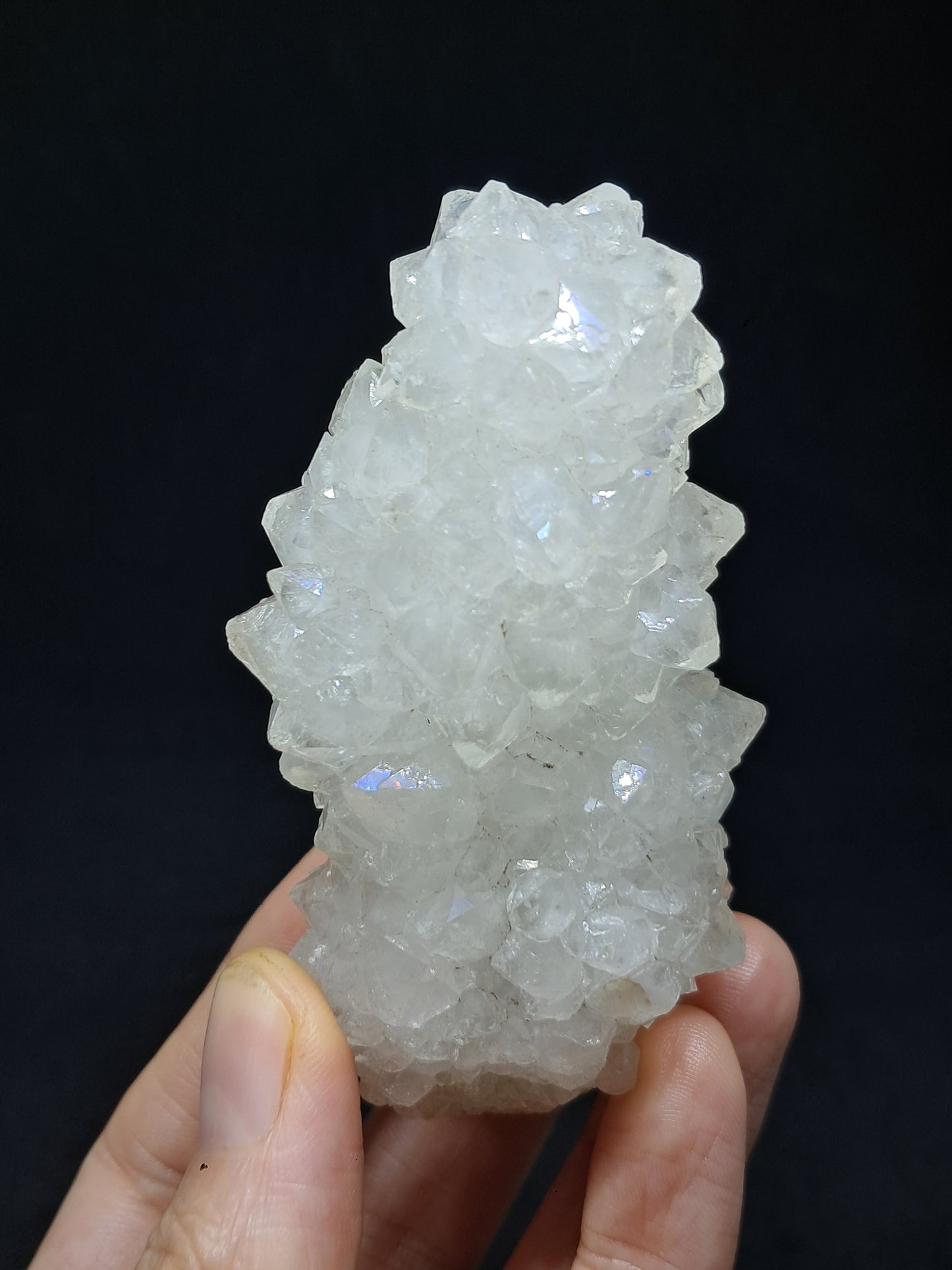 Cuarzo Iris (Aurangabad) | Anandalita | Estalactita | Cristal natural n.° AQ46