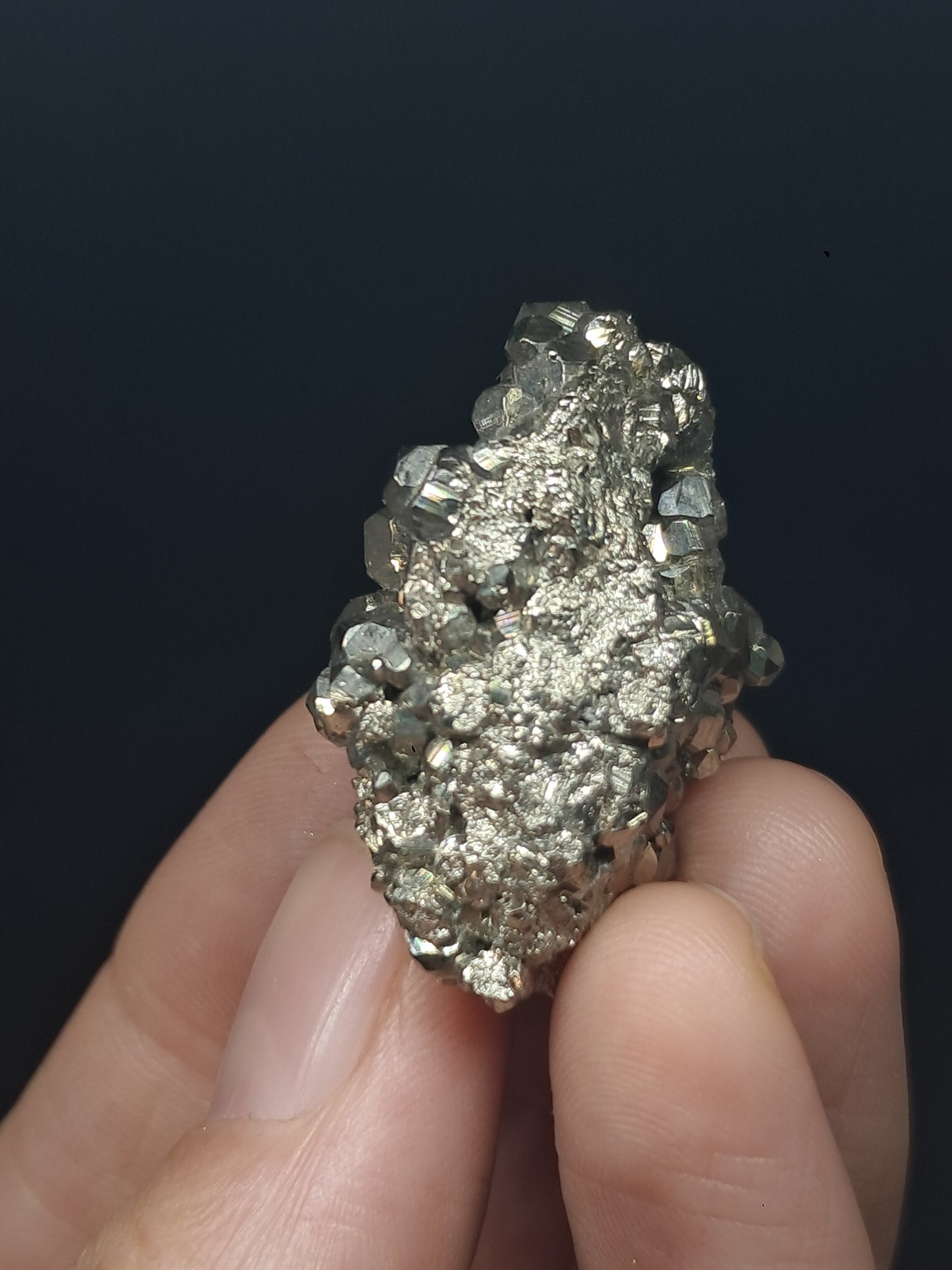 Pirita en bruto (Perú) Clúster natural | Espécimen mineral | Rocas y cristales #PR31