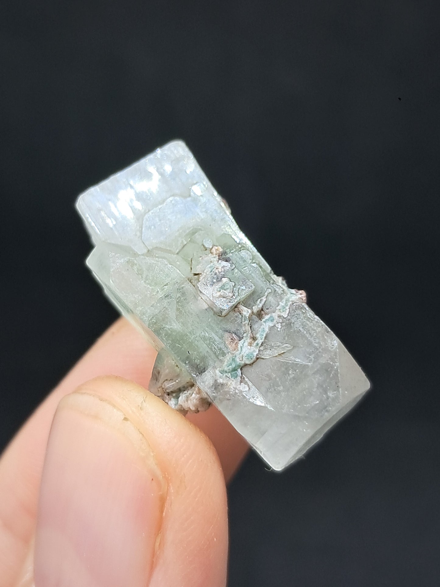 Green Apophyllite (Fluorapophyllite) (Ajanta) Natural Crystal | Mineral Specimen #GA37