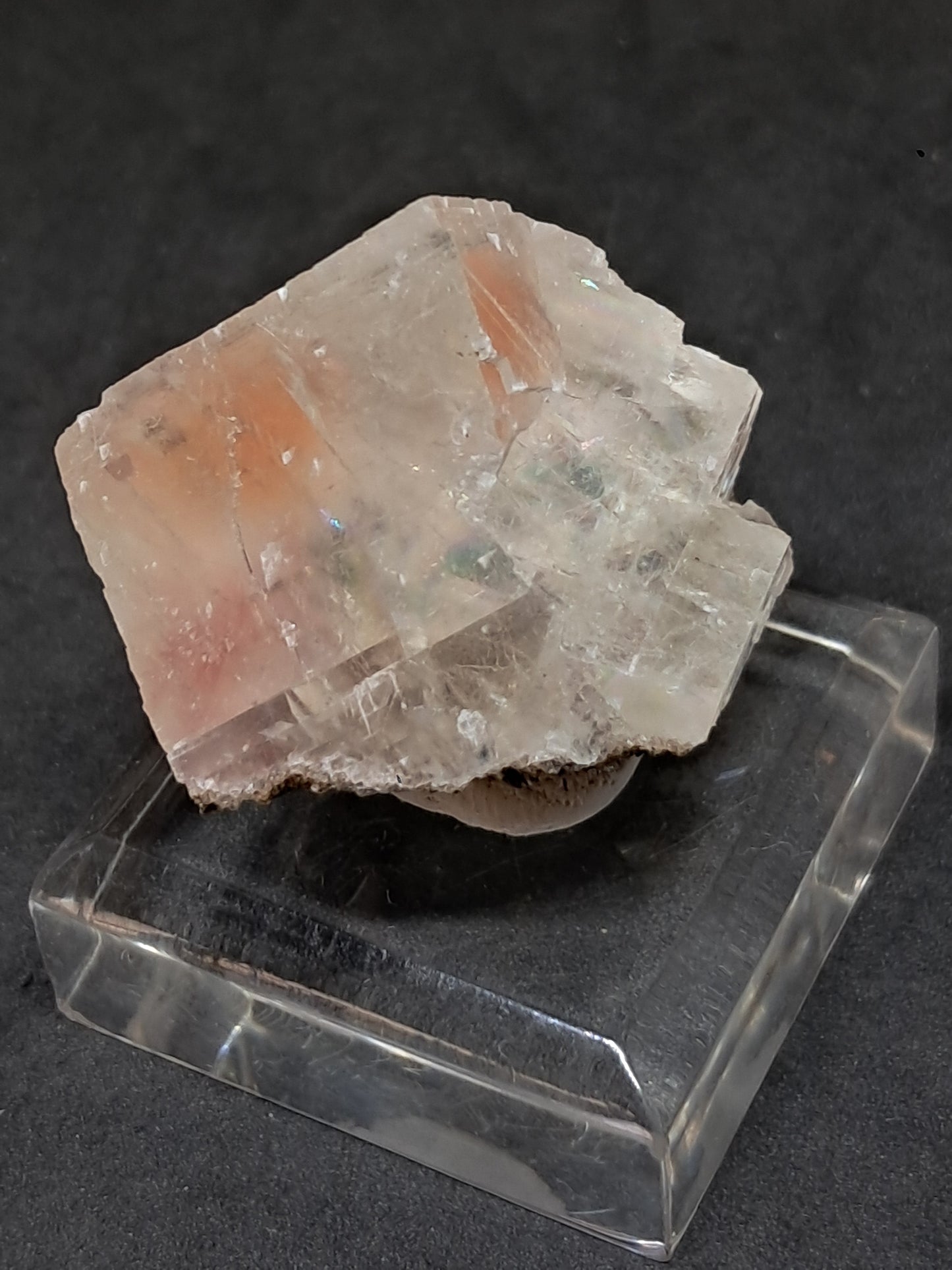 Calcita Rojiza/Rosa con Mesolita *Hallazgo Raro* (Pithampur) Cristal Natural | Piedra Bruta | Muestra Mineral #CA35