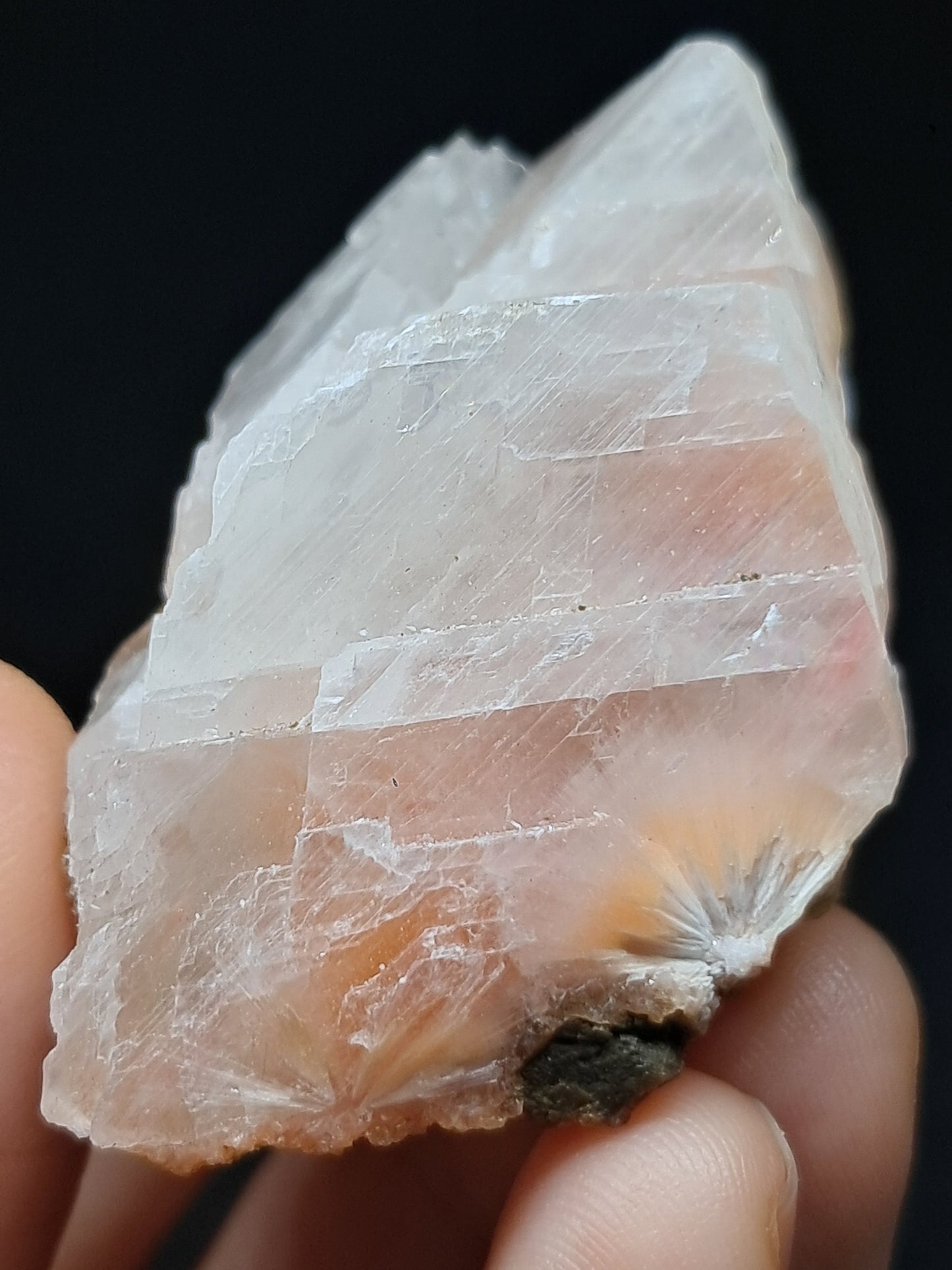 Calcita Rojiza/Rosa con Mesolita *Hallazgo Raro* (Pithampur) Cristal Natural | Piedra Bruta | Muestra Mineral #CA38