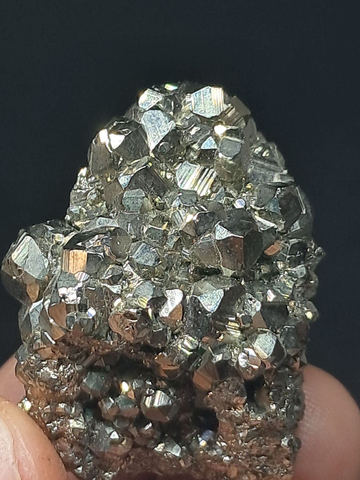 Pirita en bruto (Perú) Clúster natural | Espécimen mineral | Rocas y cristales #PR31