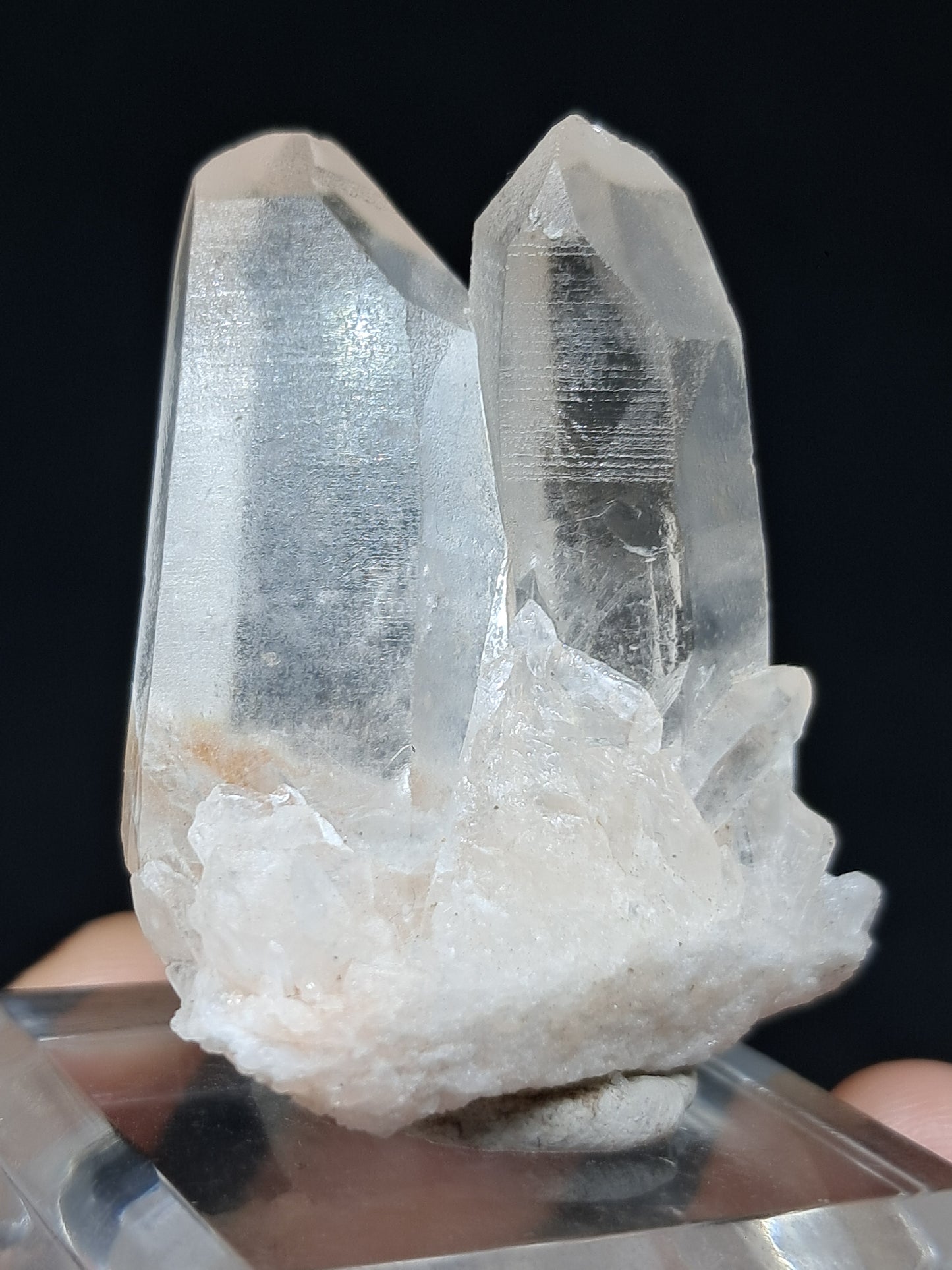 Cúmulo de cuarzo del Himalaya | Punta de cristal natural | Ejemplar mineral n.° CH63