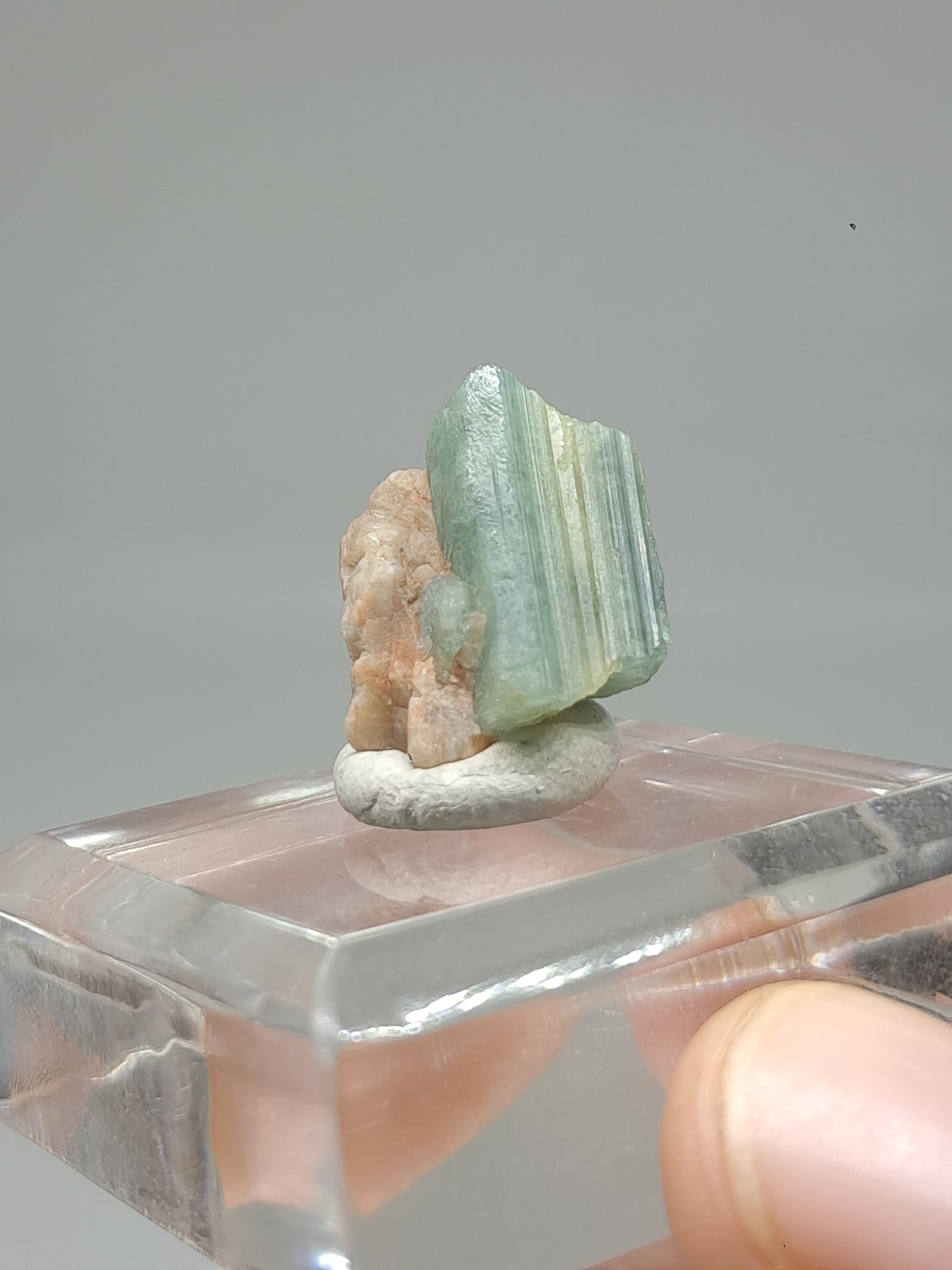 Aquamarine on Matrix (Karur) Rough Natural Crystal | Mineral Specimen #AQM42