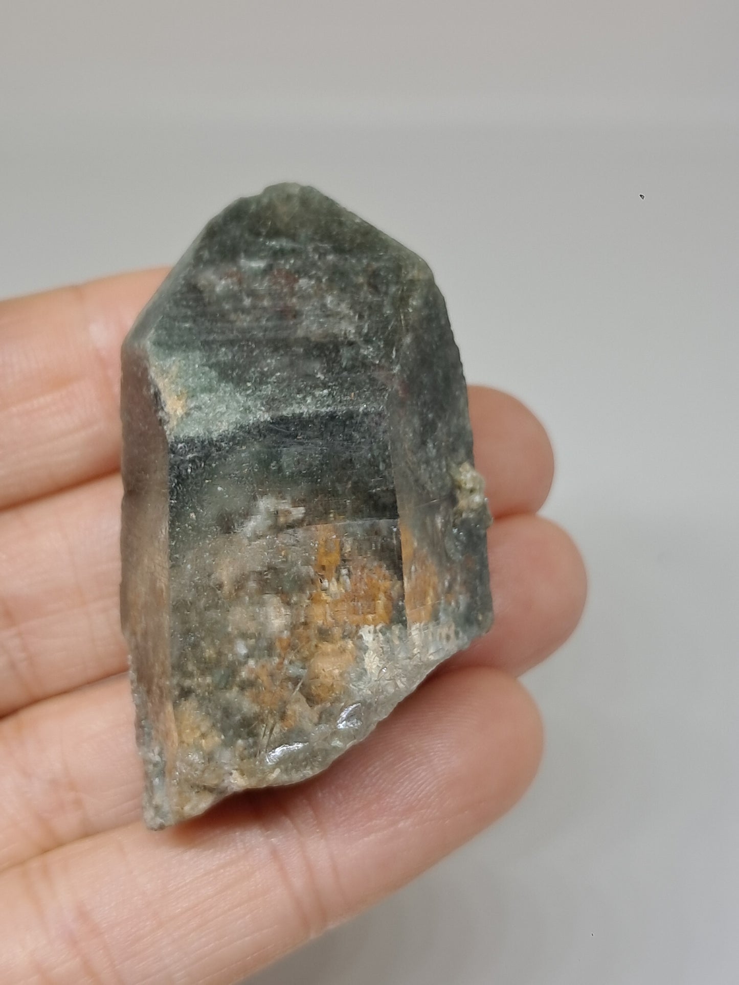 Chlorite Phantom Quartz (Kullu) Natural Point | Garden Chamanic Crystal #CQ74