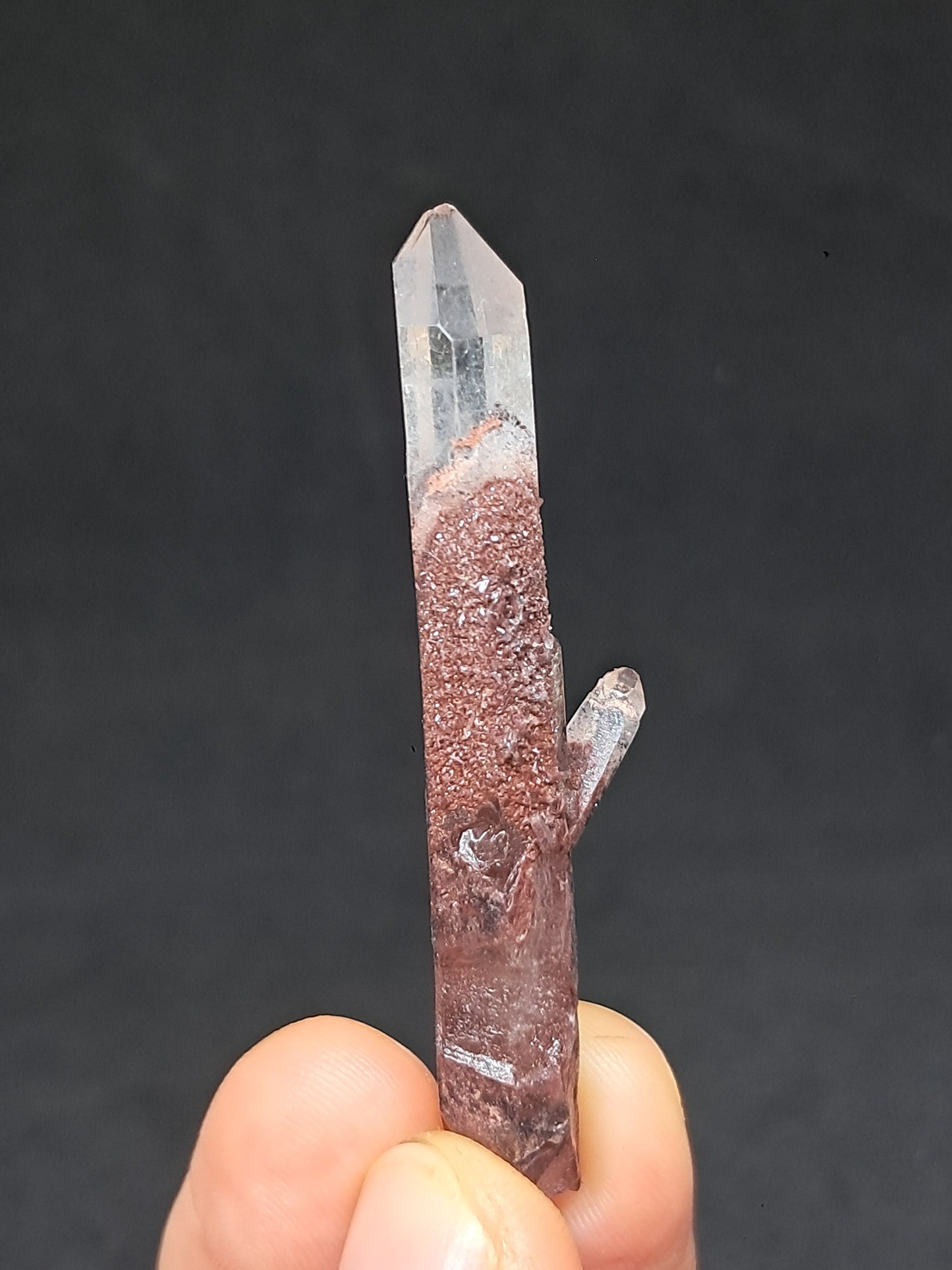 Hematite Phantom Quartz (Telangana) | Natural Crystal | Mineral Specimen #HPQ52