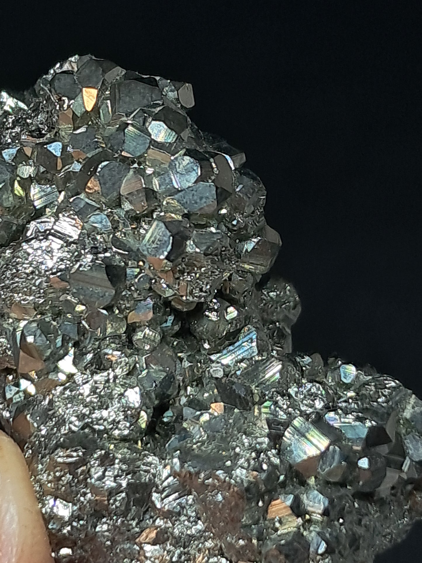 Pirita en bruto (Perú) Drusa natural | Muestra mineral | Rocas y Cristales #PR32