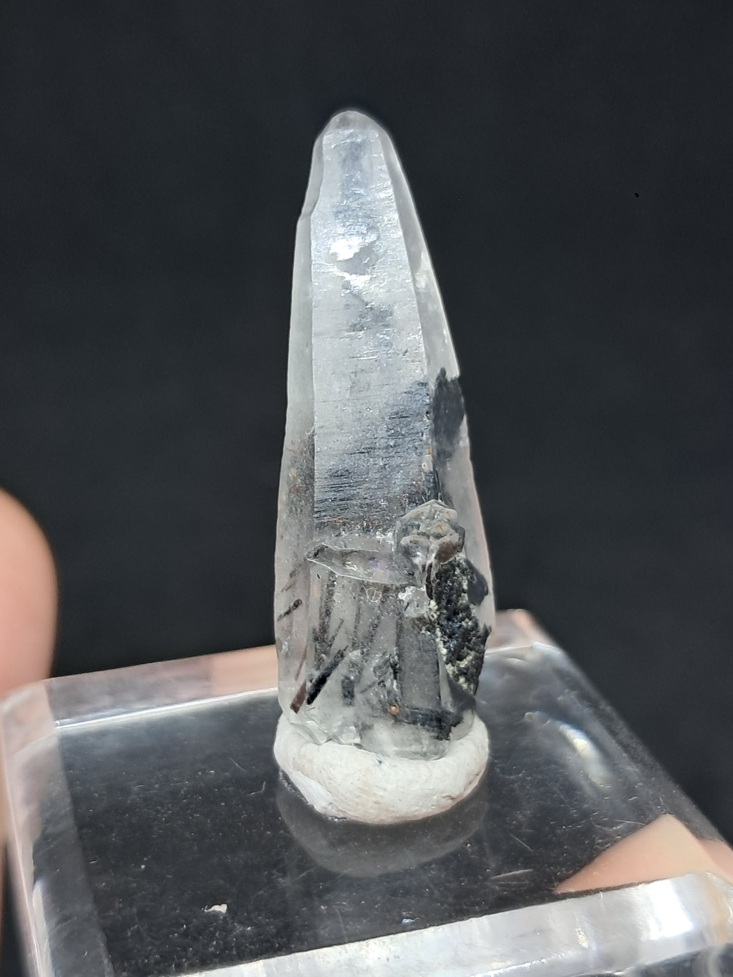 Cuarzo Turmalinado con Terminación *Autocurada* (Karur) Piedra Natural | Muestra Mineral #TQ29