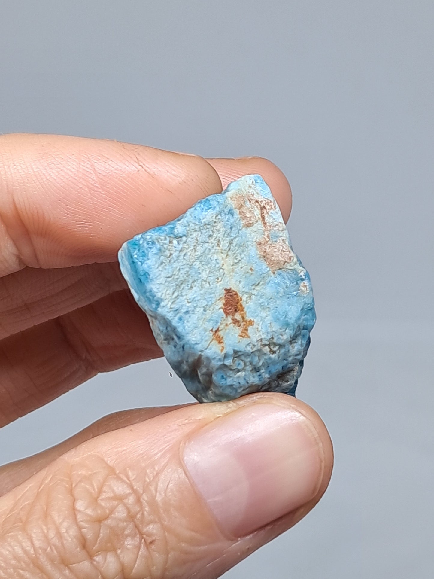 Piedra natural de apatita azul (Madagascar) n.° AP3