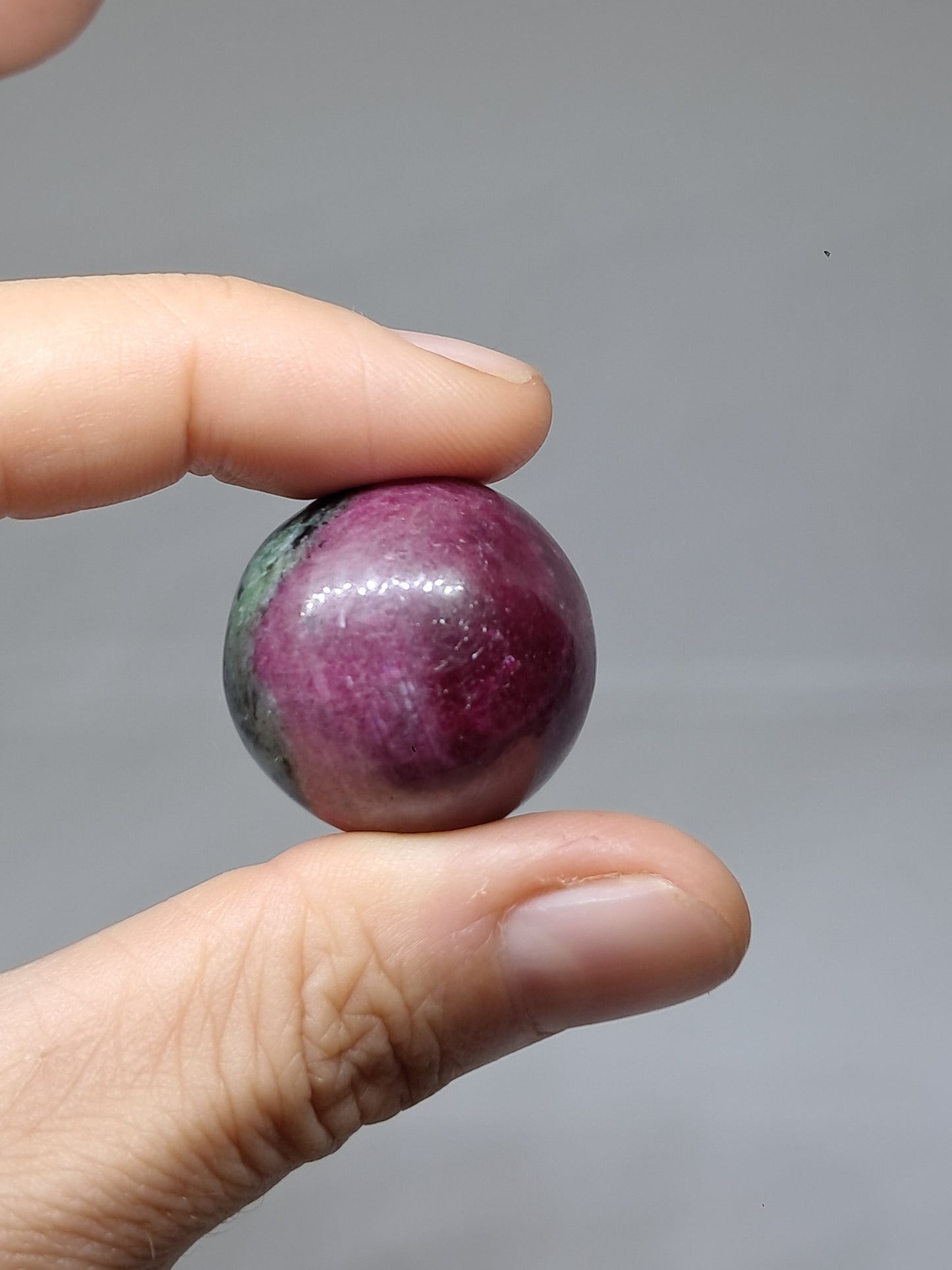 Ruby Zoisite Sphere | Natural Stone | Polished Crystal