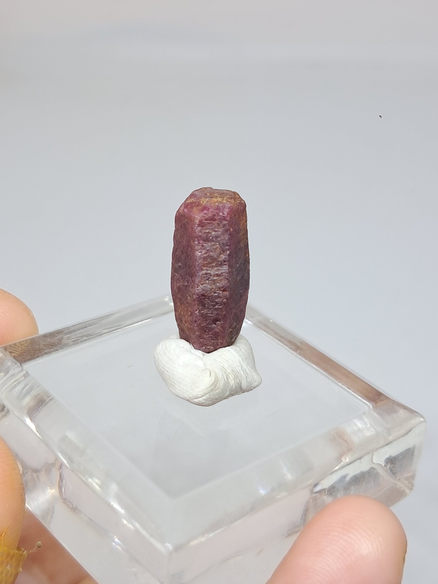 Cristal de rubí en bruto (Tamil Nadu) Piedra natural | Muestra mineral #RB35