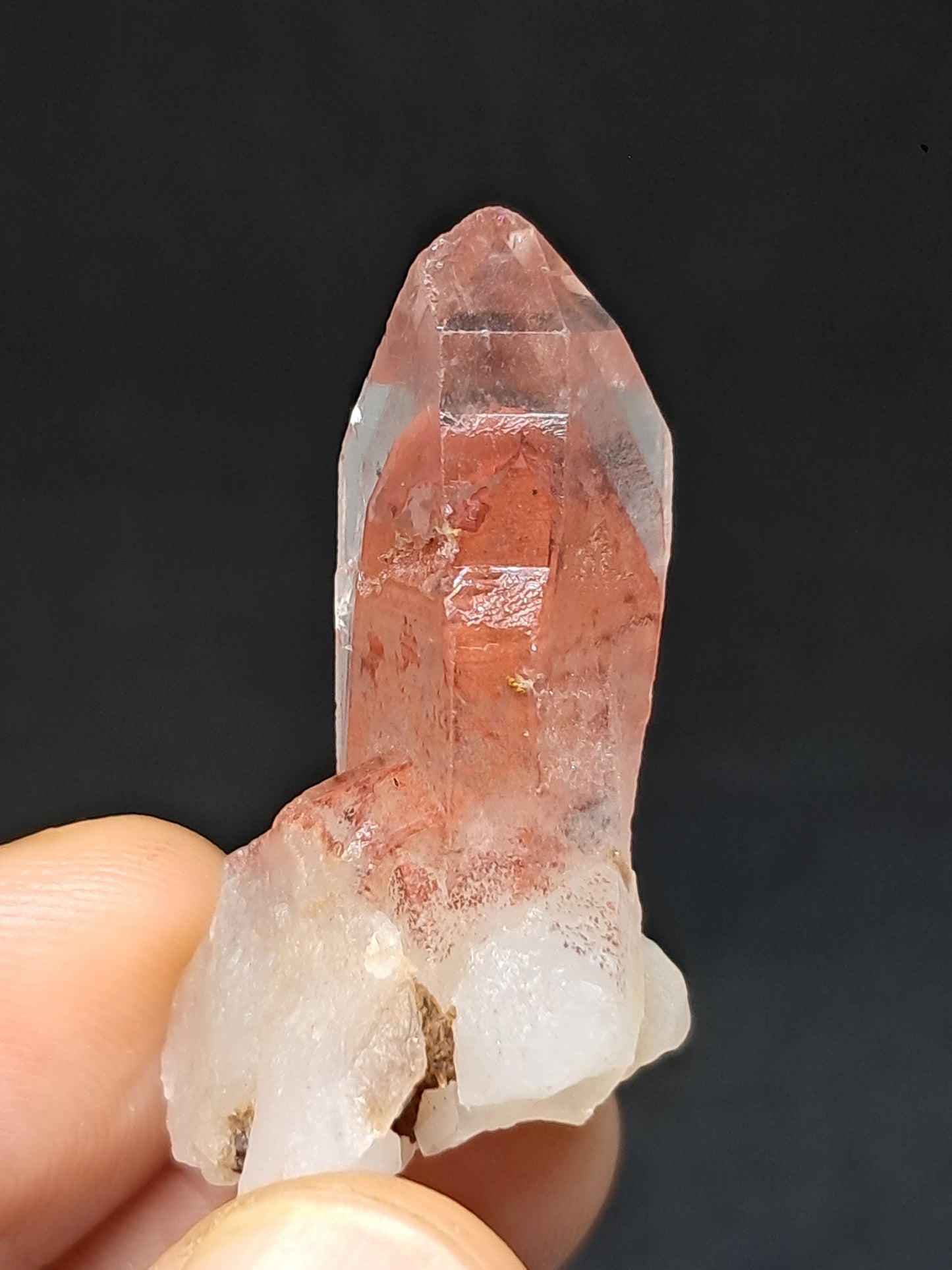 Hematite Phantom Quartz (Telangana) | Natural Crystal | Mineral Specimen #HPQ54