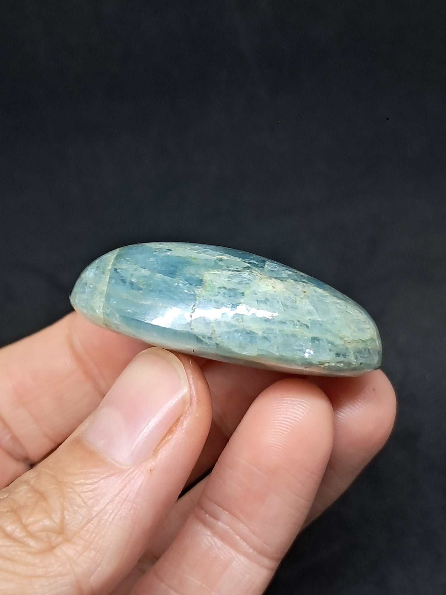 Aquamarine Cabochon Large Size | Polished Natural Stone