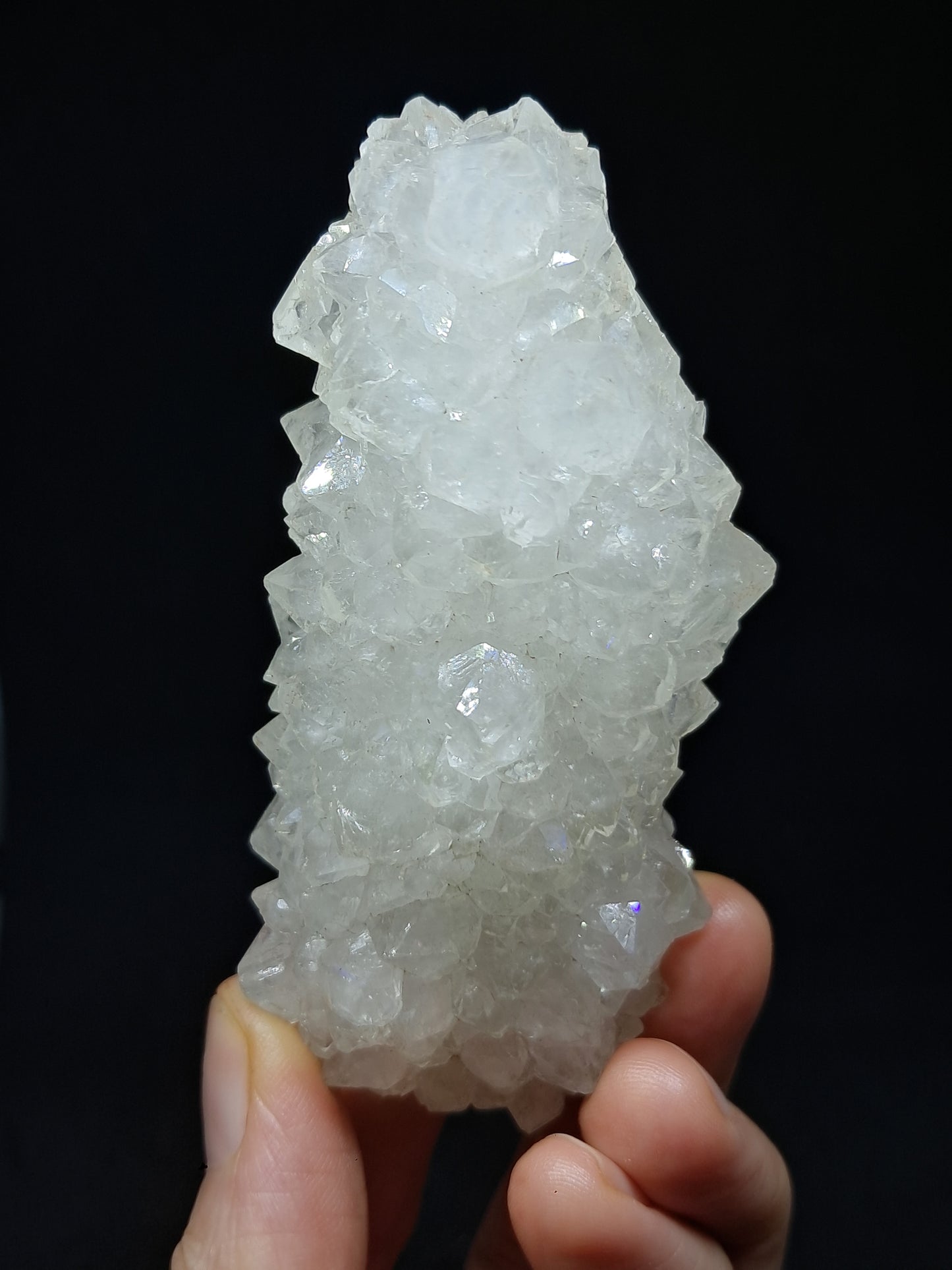 Cuarzo Iris (Aurangabad) | Anandalita | Estalactita | Cristal natural n.° AQ46