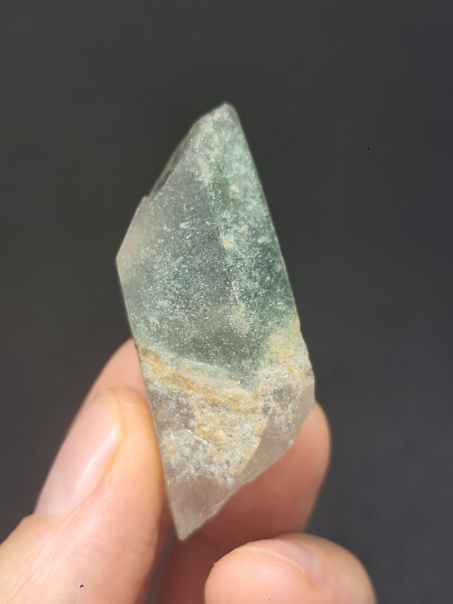 Chlorite Quartz Phantom (Kullu) Natural Point | Garden Chamanic Crystal #CQ65