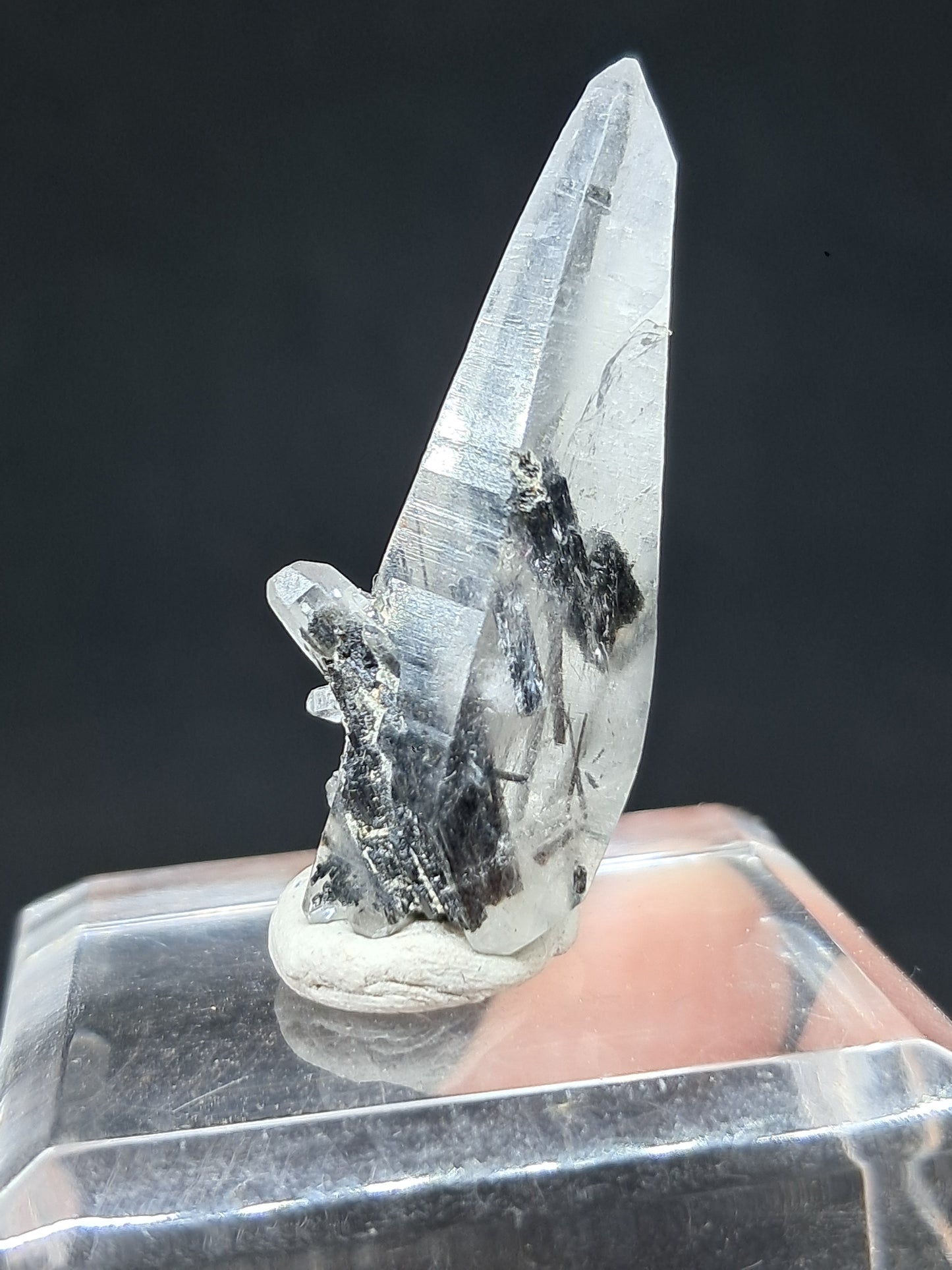 Cuarzo Turmalinado con Terminación *Autocurada* (Karur) Piedra Natural | Muestra Mineral #TQ29