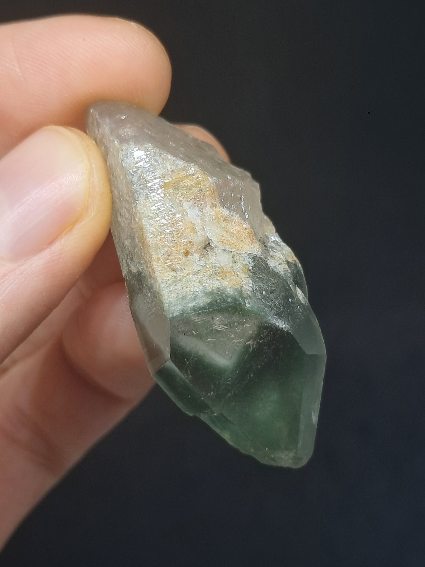 Chlorite Quartz Phantom (Kullu) Natural Point | Garden Chamanic Crystal #CQ65
