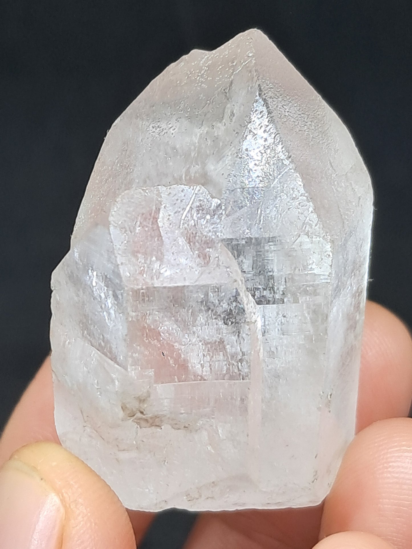 Himalayan Quartz Twin Crystal Point | Natural Etched Crystal | Rough Stone | Mineral Specimen #CH45