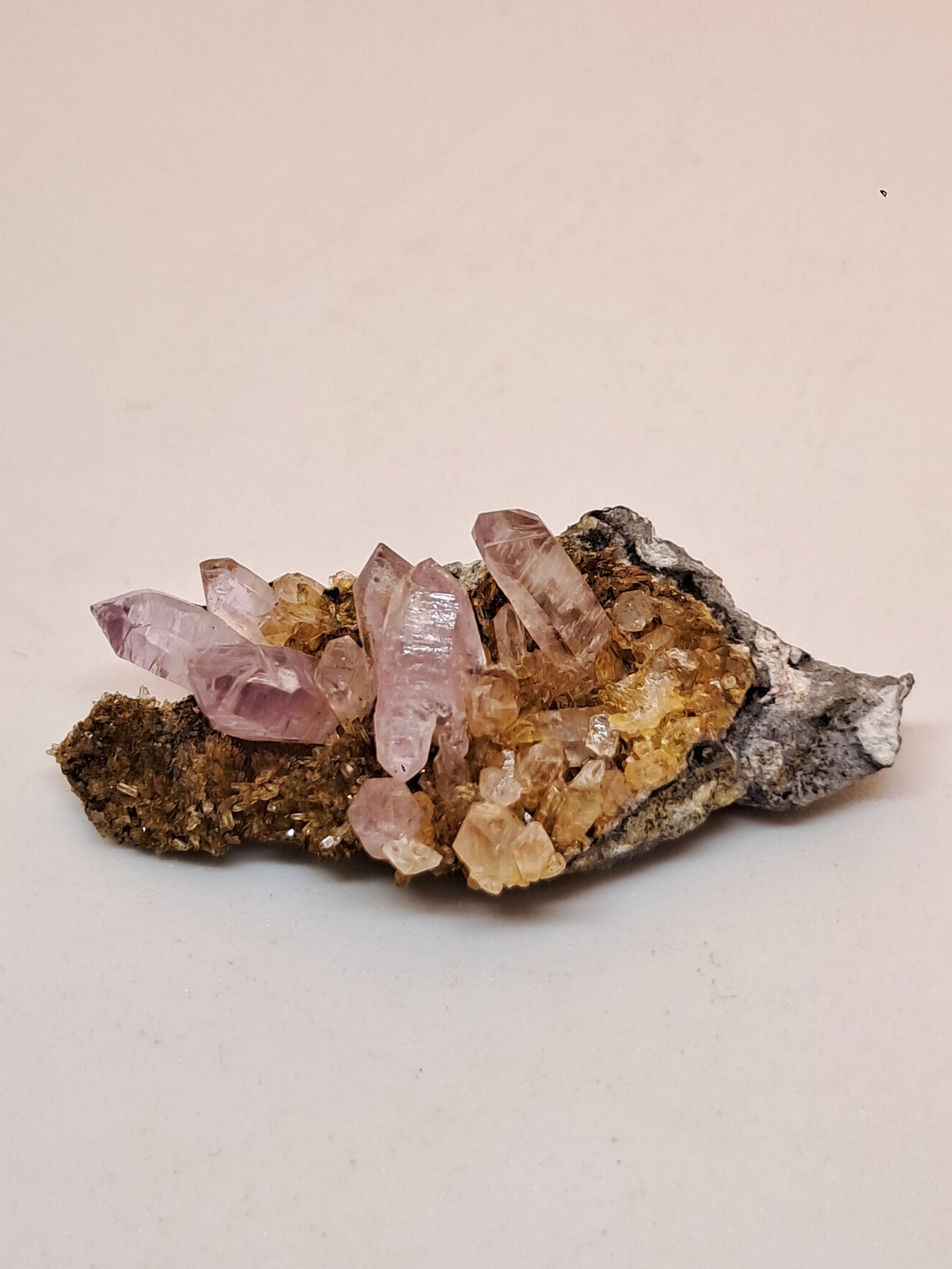 Veracruz Amethyst Crystals on Matrix (Mexico) | Natural Cluster | Mineral Specimen #VA21
