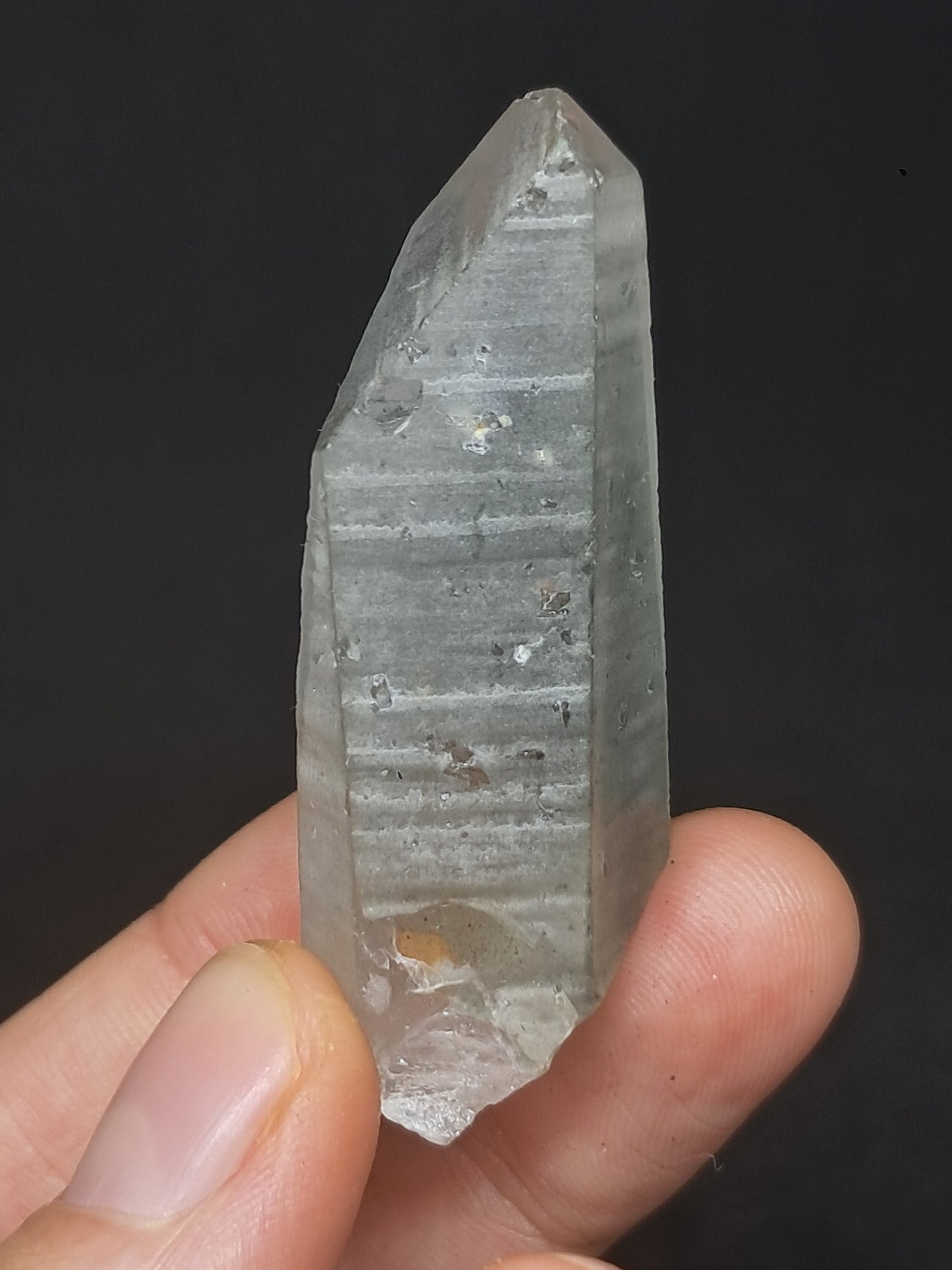 Chlorite Phantom Quartz (Karur) Natural Point | Garden Chamanic Crystal #CQ66
