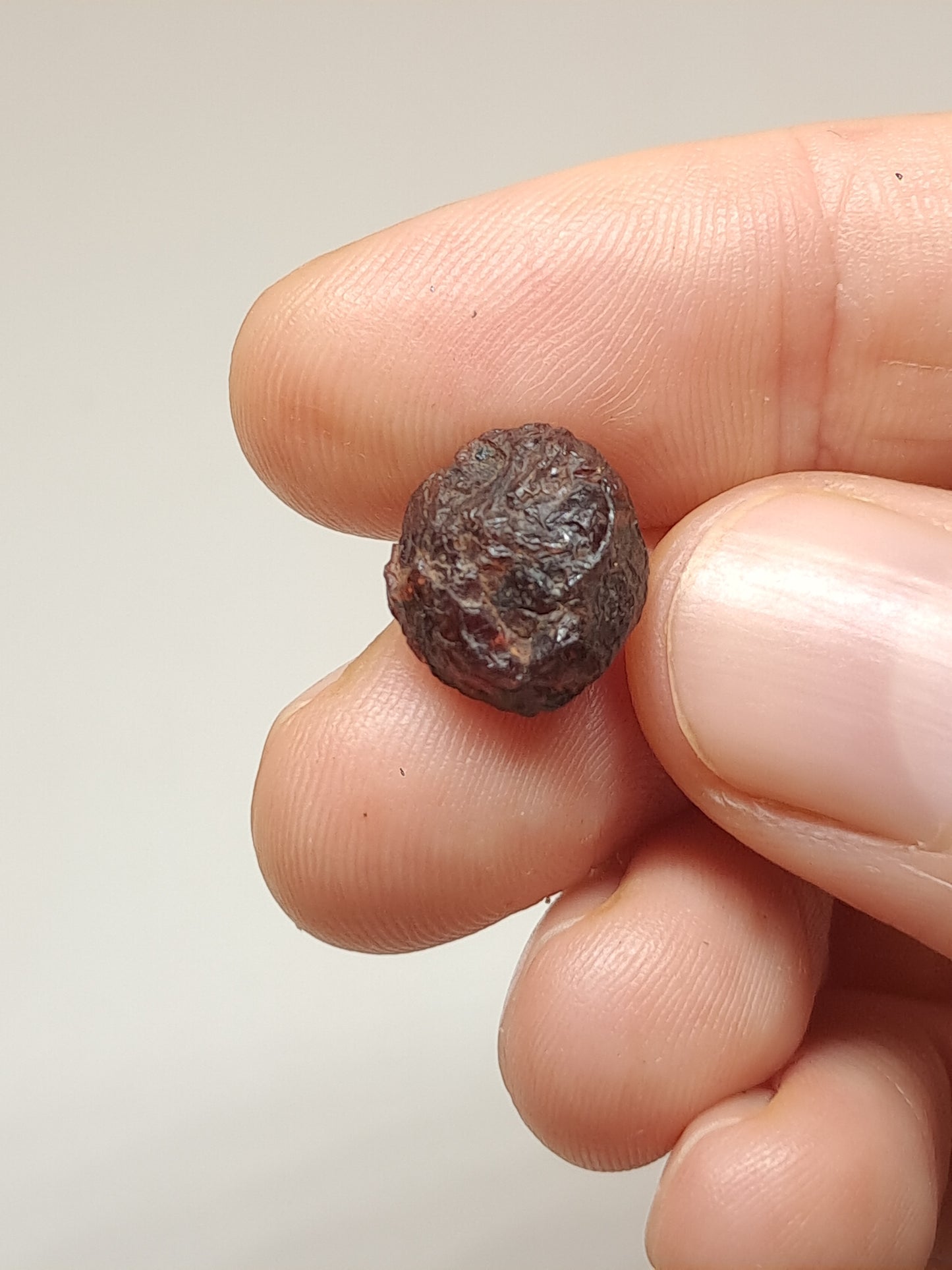 Red Garnet (Karur) Raw Crystal | Naturally Round Shaped | Rough Stone #RG11