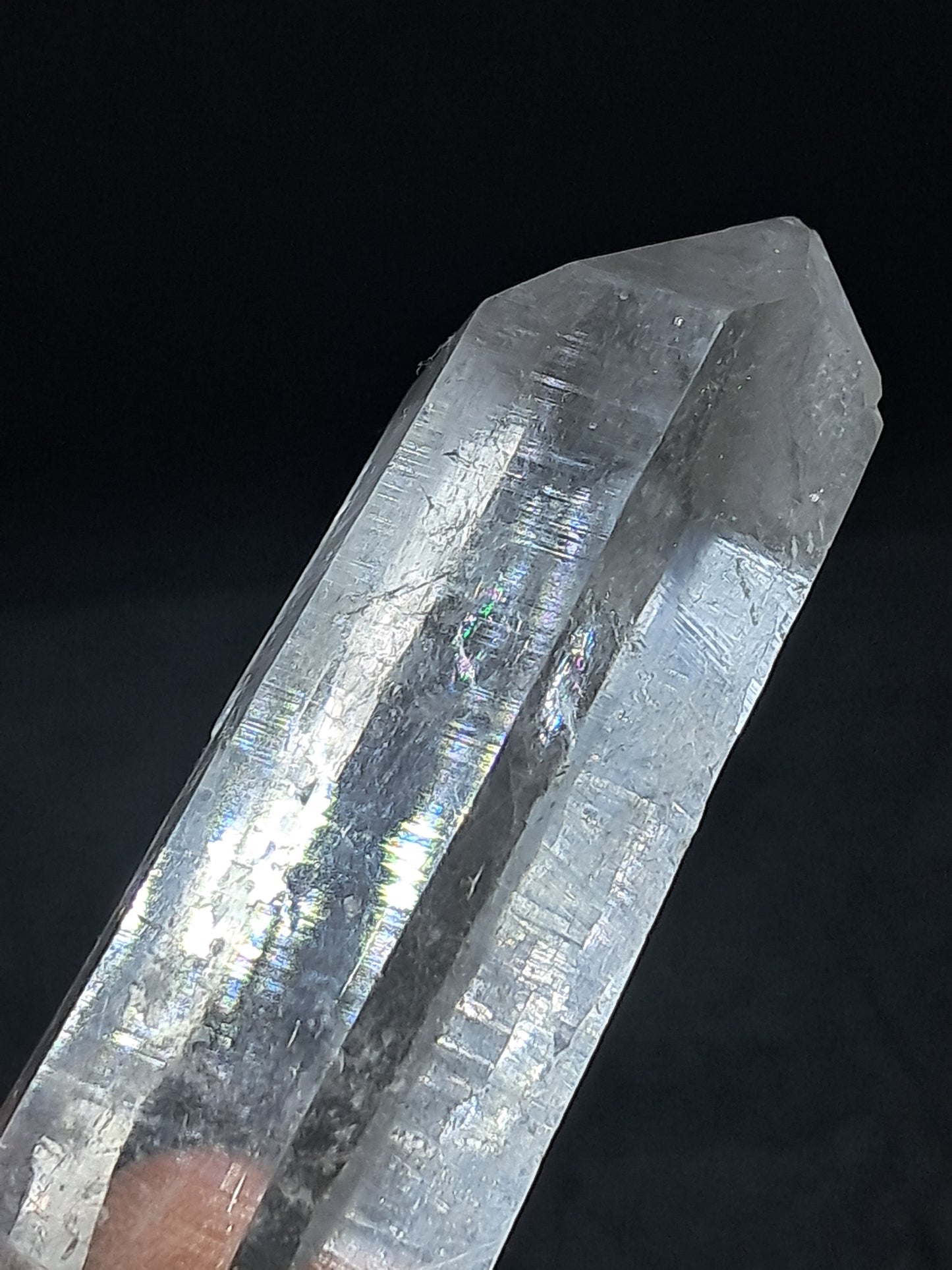 Himalayan Quartz Crystal Point w/ Golden Rutile | Biterminated | Self-healed | Natural Stone | Mineral Specimen #CH56